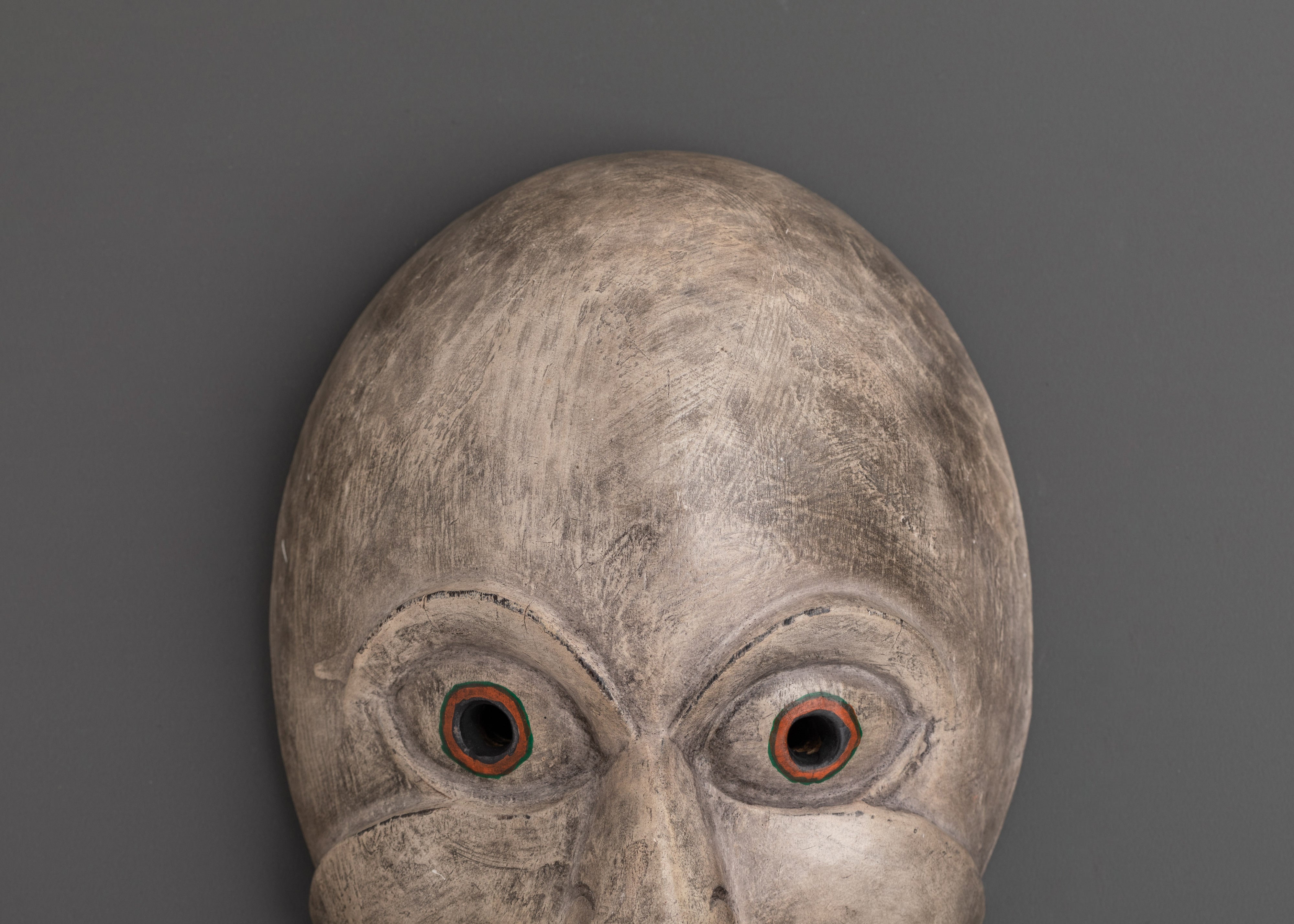 Decorative Wooden Face Mask | Handcrafted Painted Wood Wall Decor