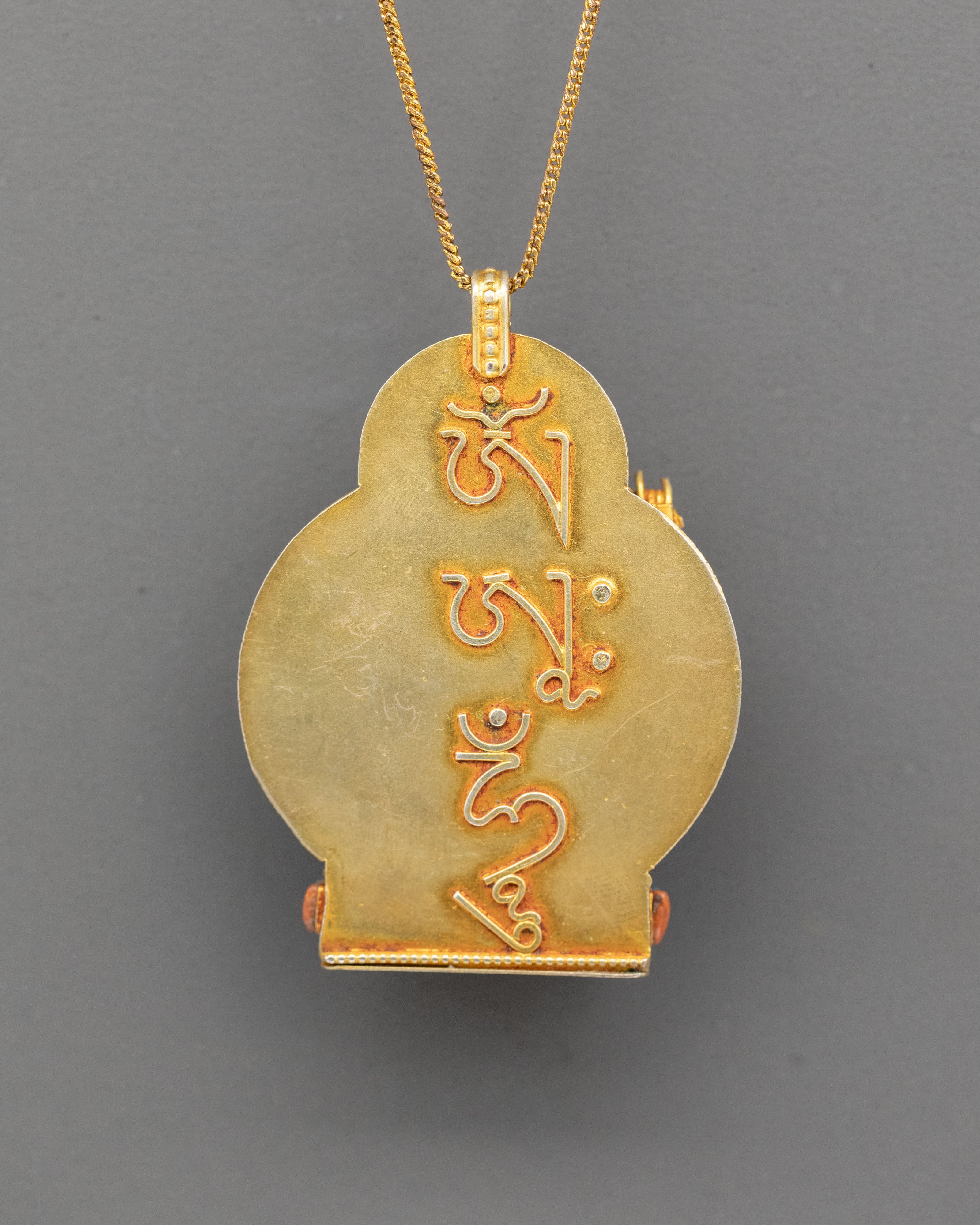 Khadgapani Protection Pendant | Tibetan Amulet for Spiritual Strength