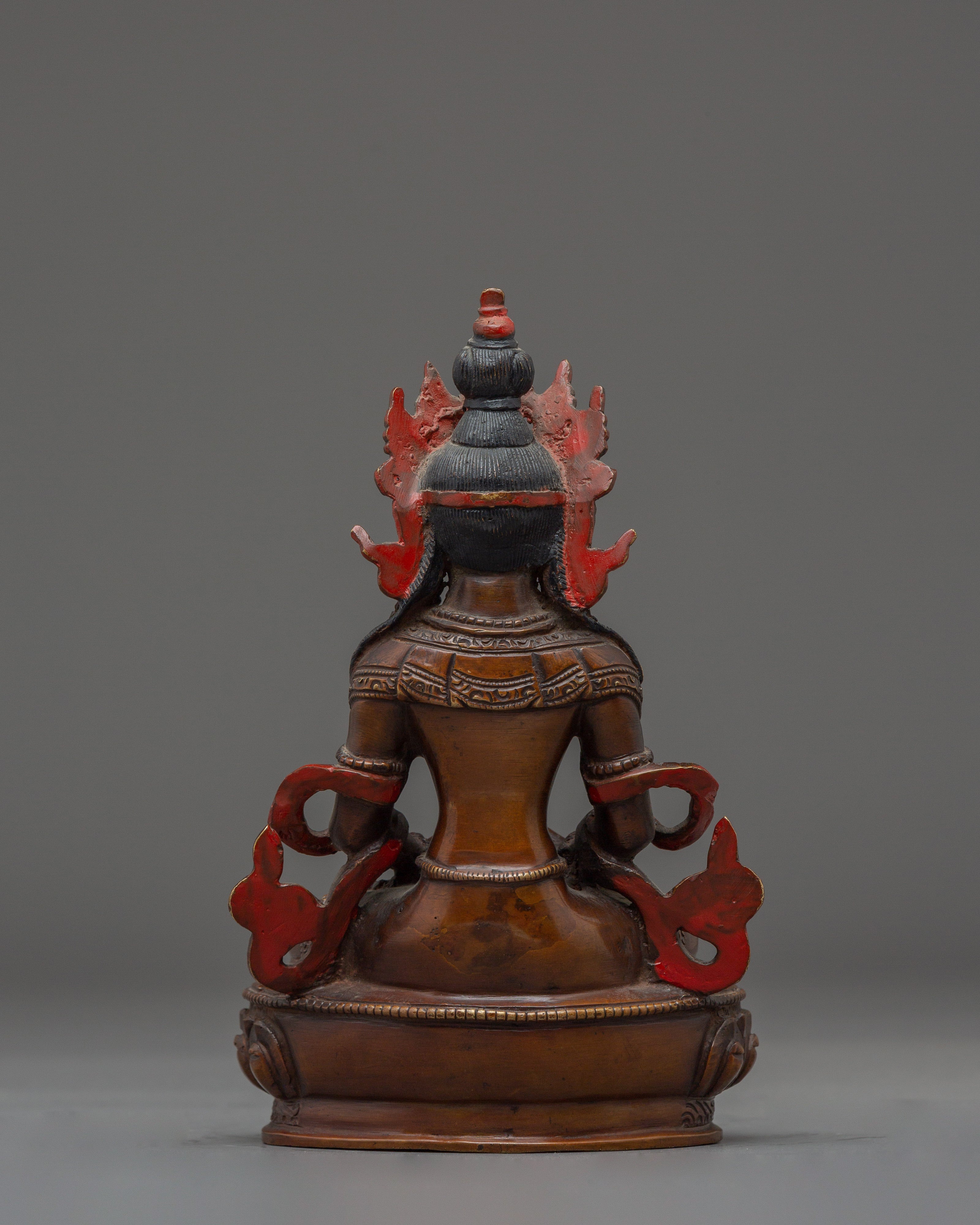 Traditional Amitayus Buddha Sculpture | Symbol of Longevity & Peace