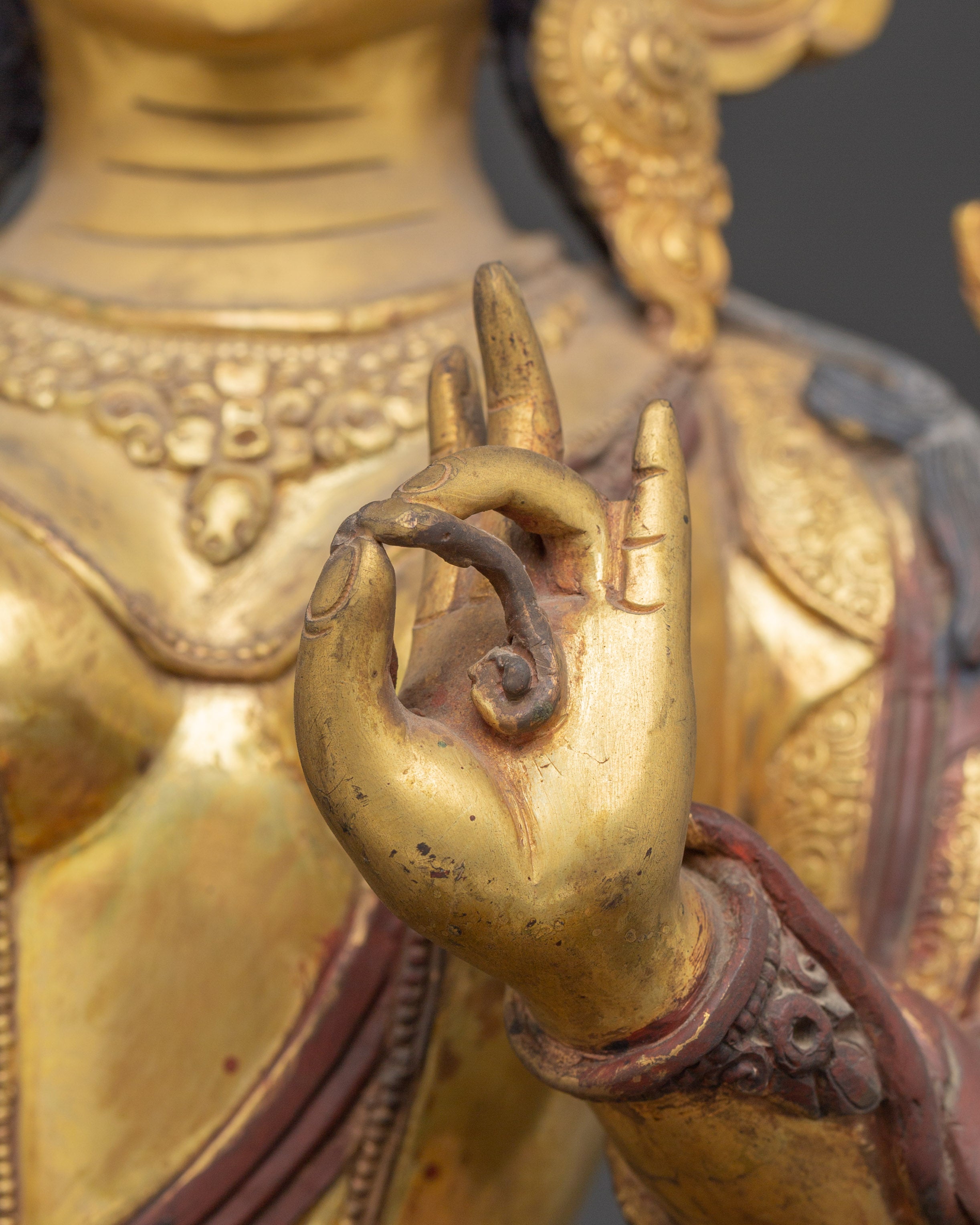 Compassionate Goddess Green Tara Statue | Shyama Tara Sculpture