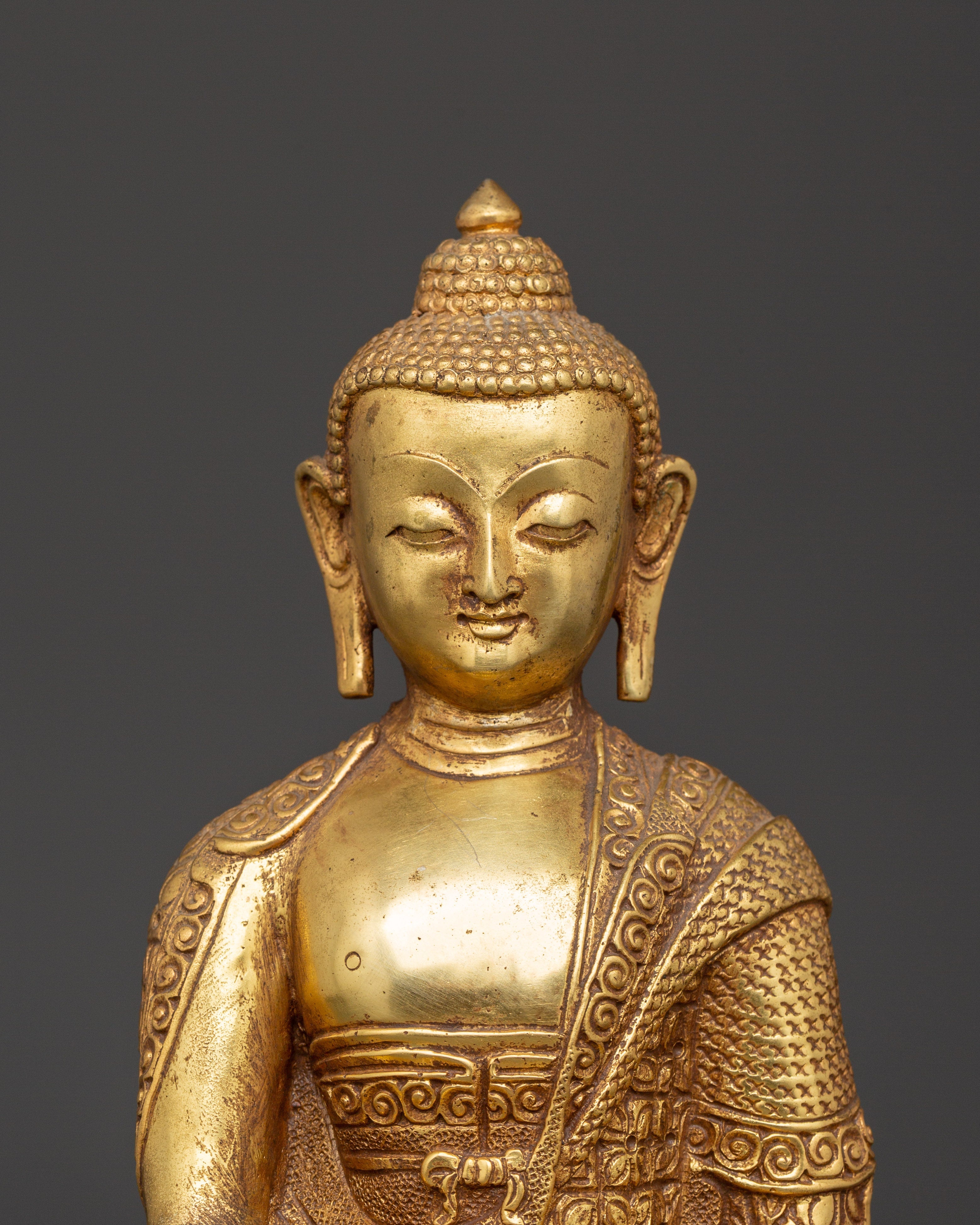 Himalayan Statue of Shakyamuni Buddha | Handcrafted Buddha Sculpture