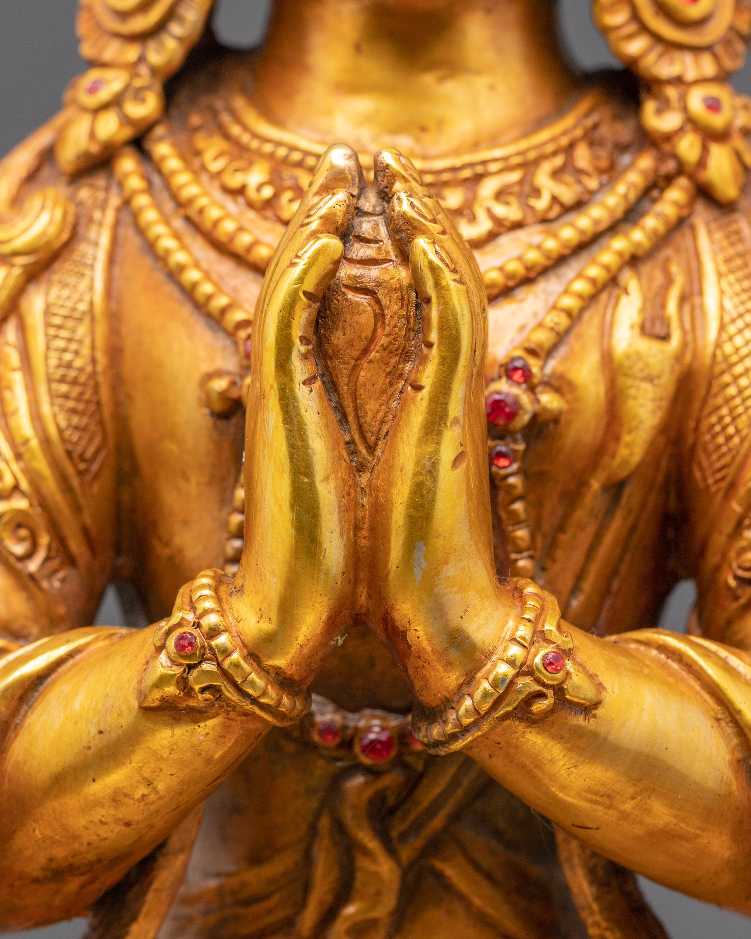 Tibetan Buddhist Chenrezig sculpture | Spiritual Home Decor
