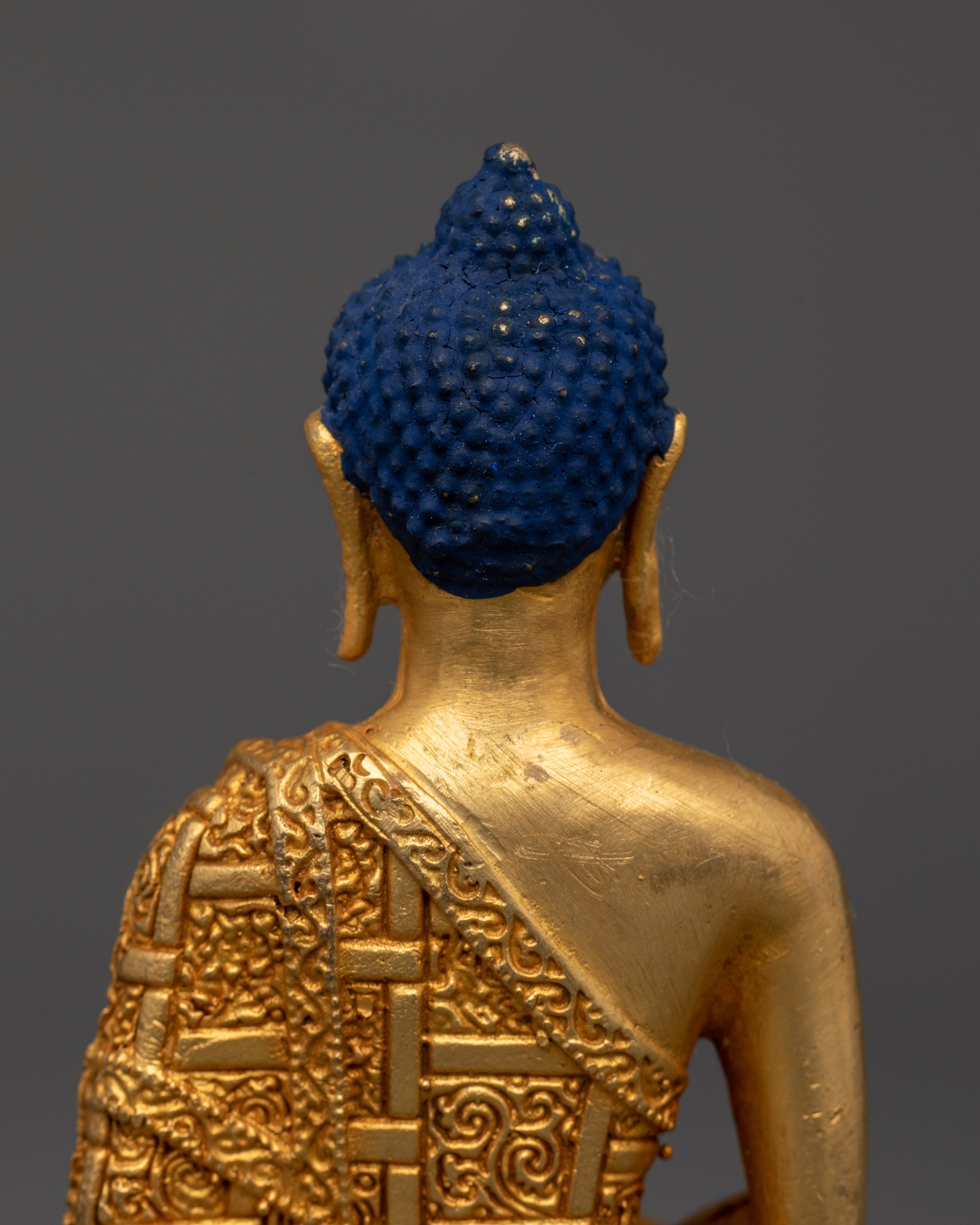 Amitabha Buddha Offering Bowl Statue | Handcrafted Copper with Gold Plating