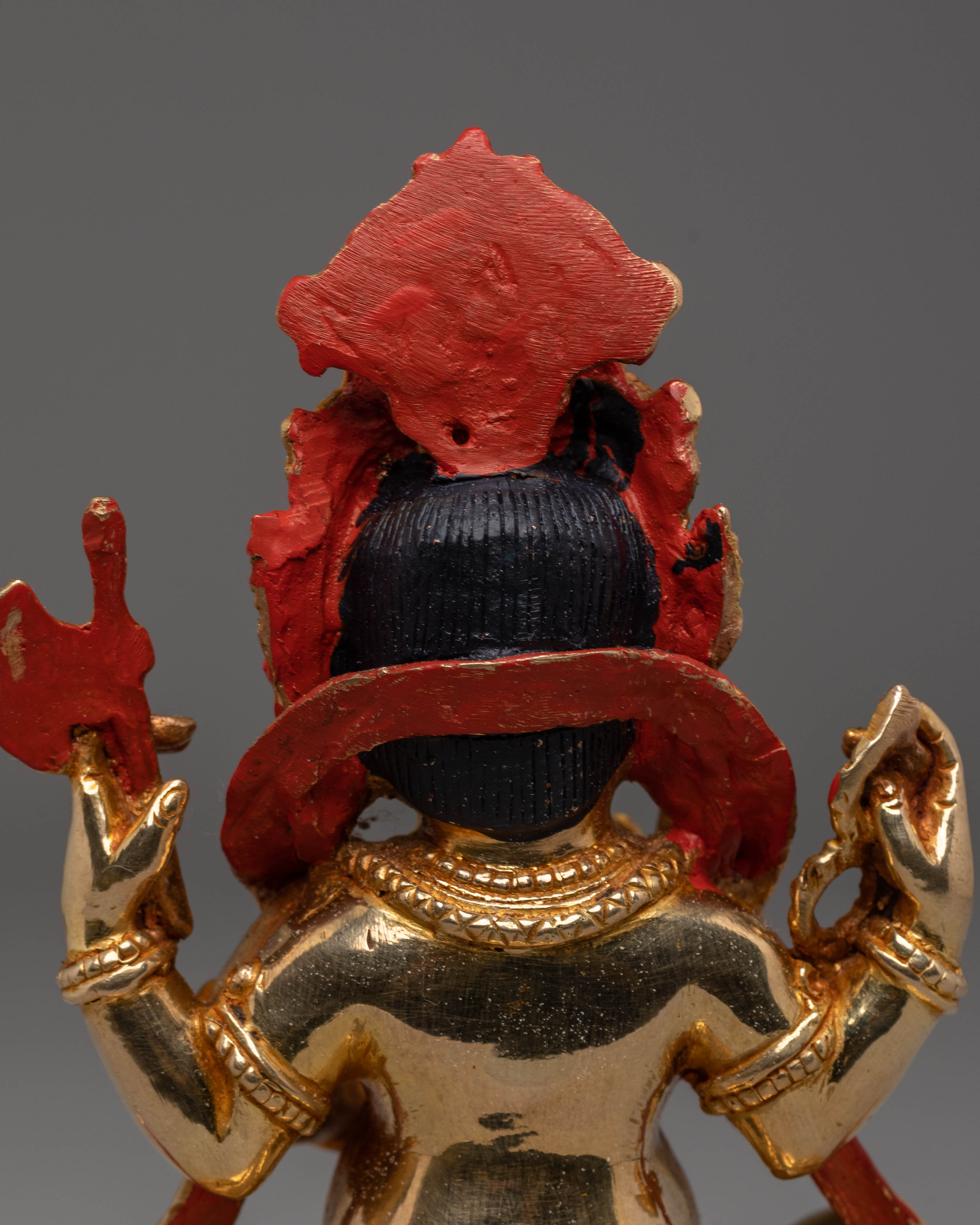 Lord Ganesha Statue for Altars | Gold Plated Copper Figurine