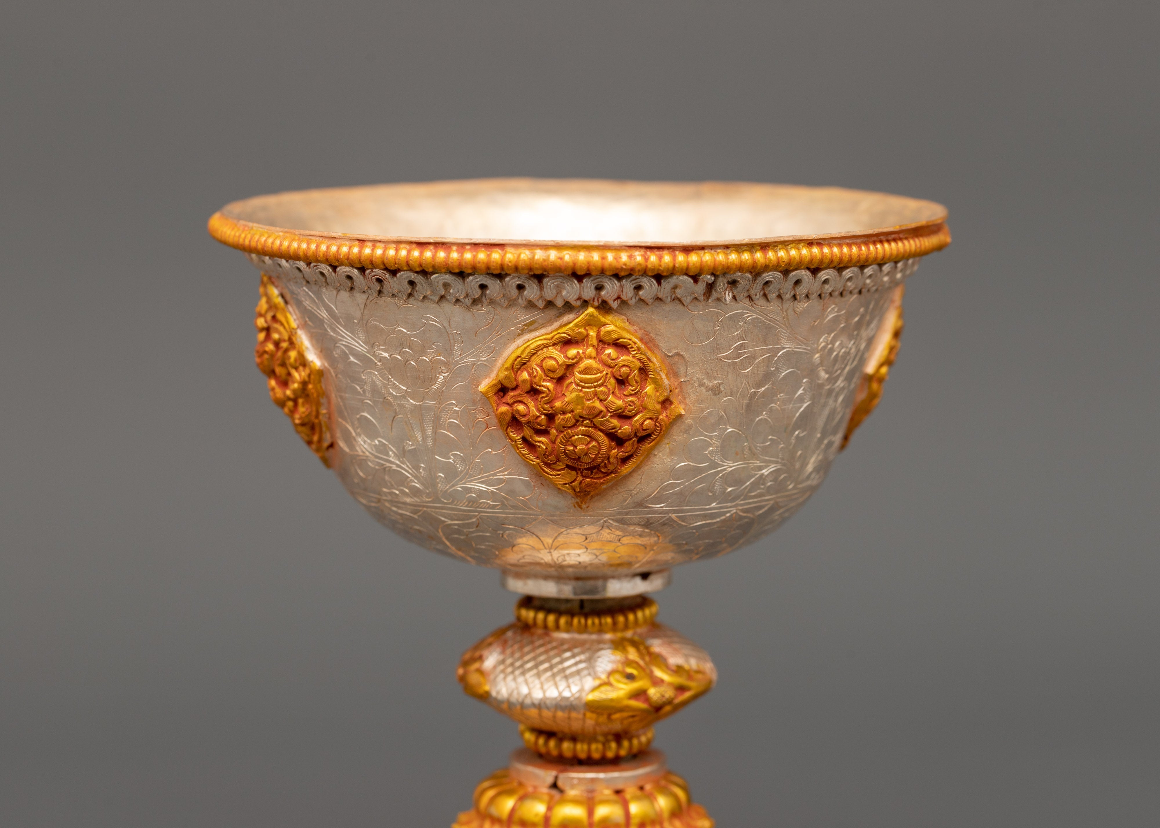 Copper Butter Lamp for Shrine | Traditional Artwork