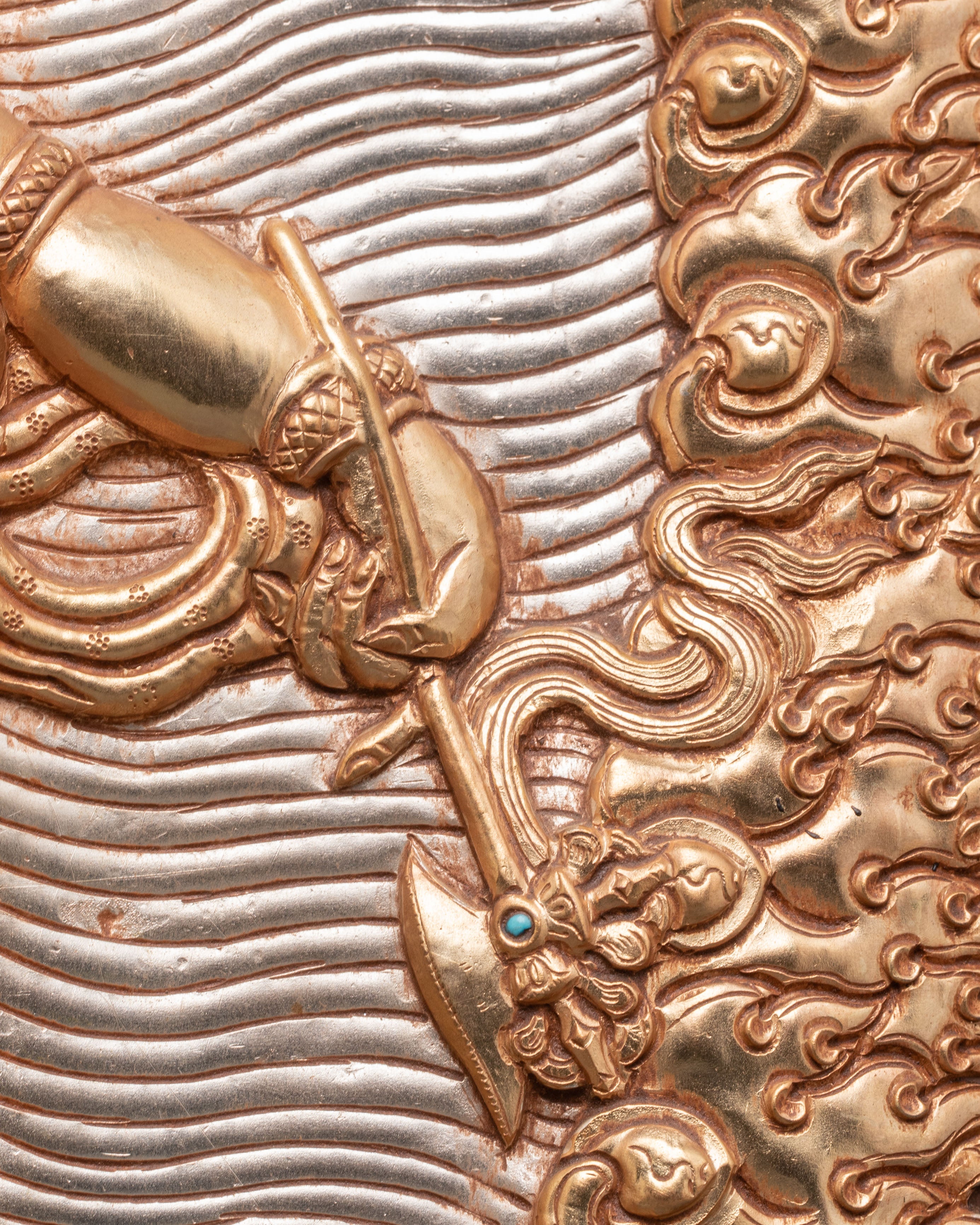 Six Armed Mahakala Wall Hanging | Powerful Protector Deity for Sacred Spaces