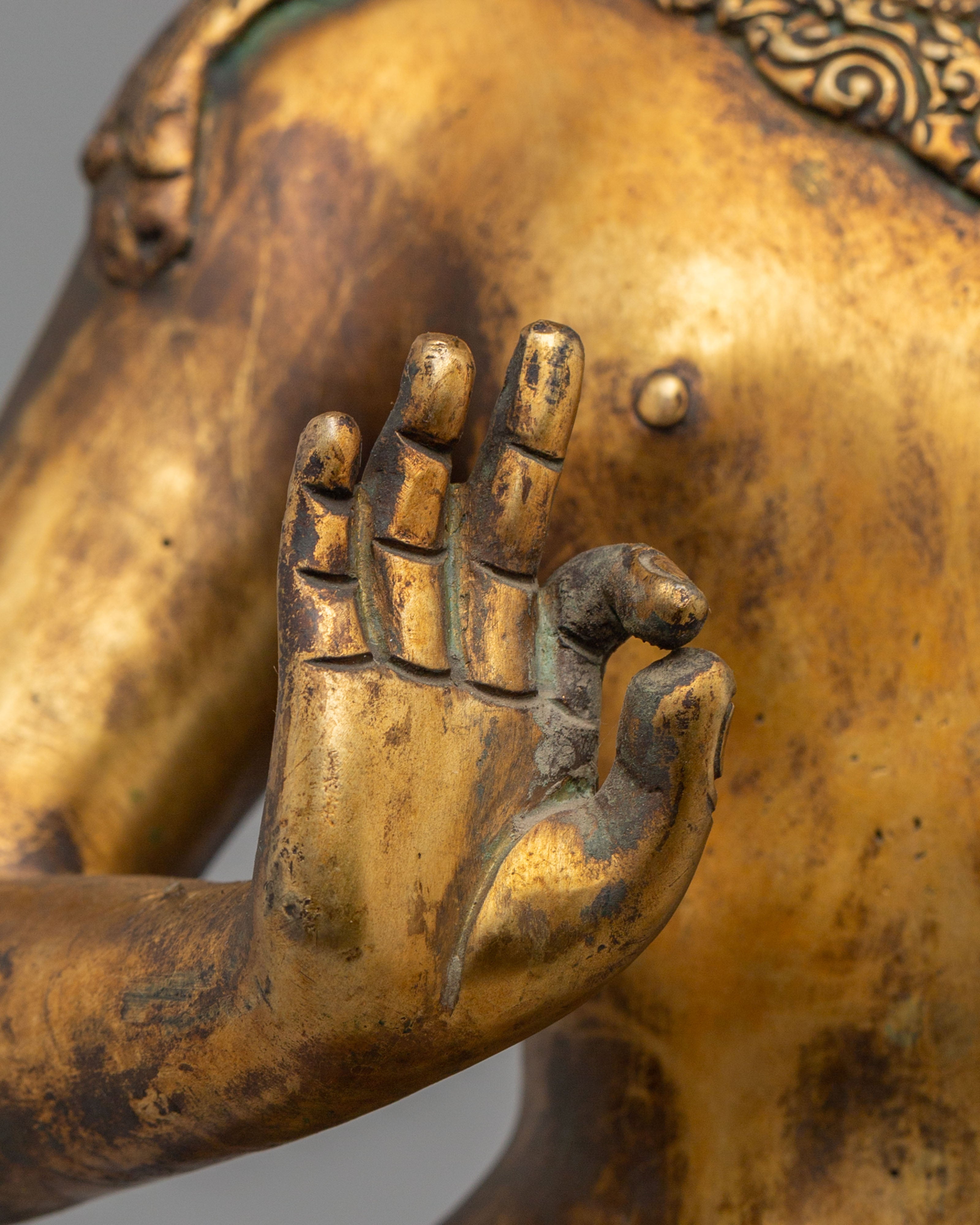 Spiritual Maitreya Buddha Statue | Tibetan Future Buddha Sculpture
