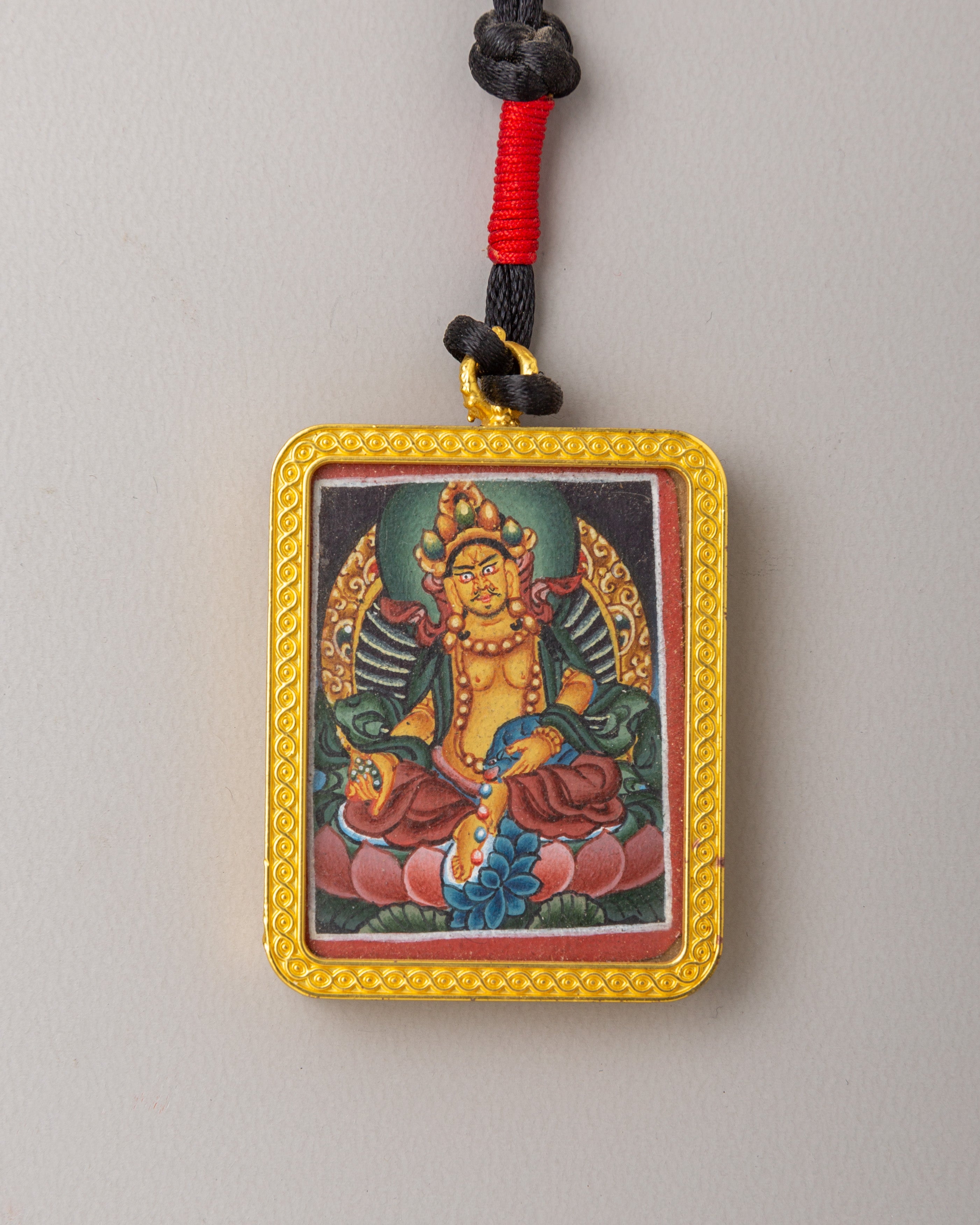 Handmade Dzambhala Locket | Spiritual Protection Amulet