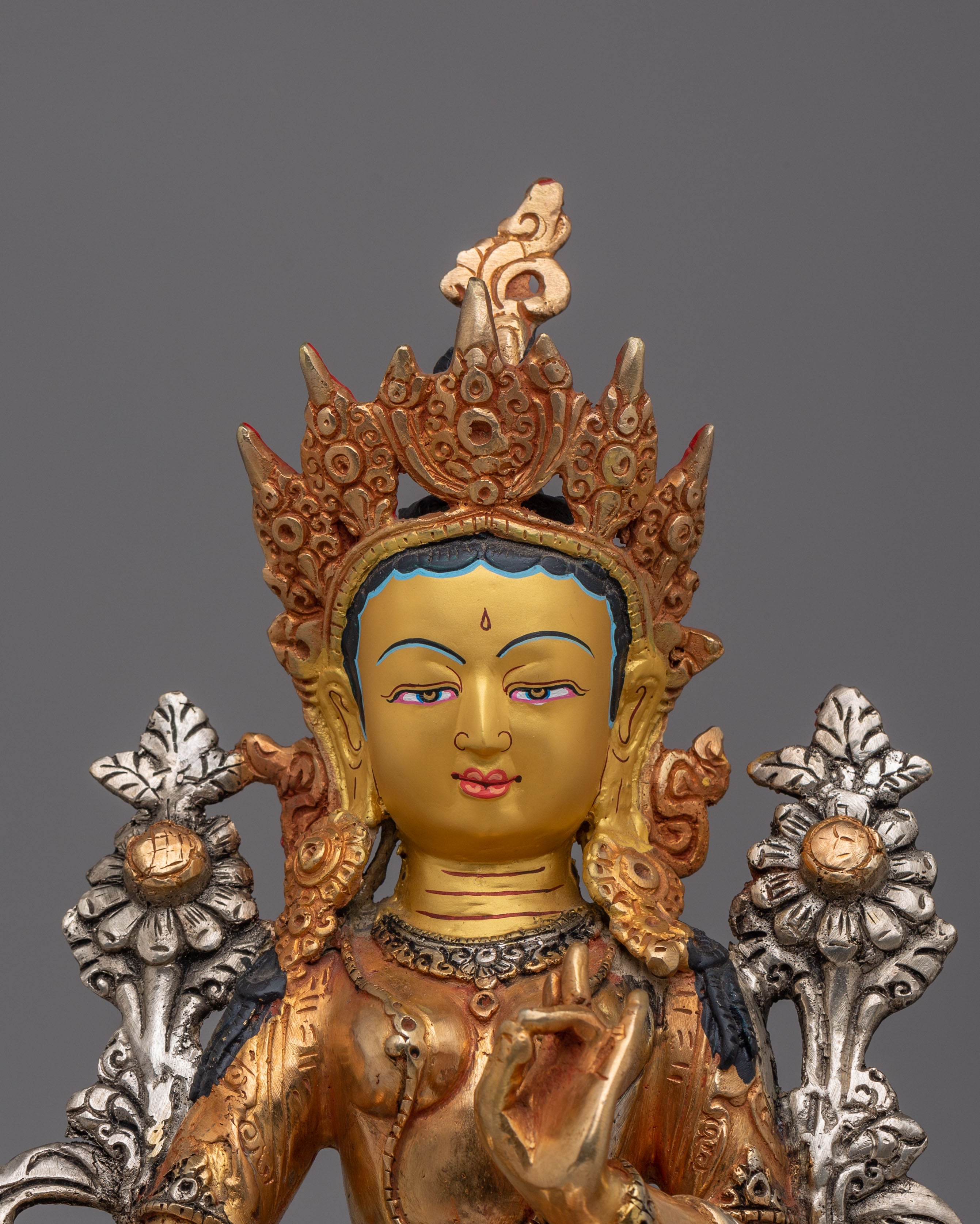 Shyama Tara Statue Of Love And Compassion | Handcrafted Copper Body Statue