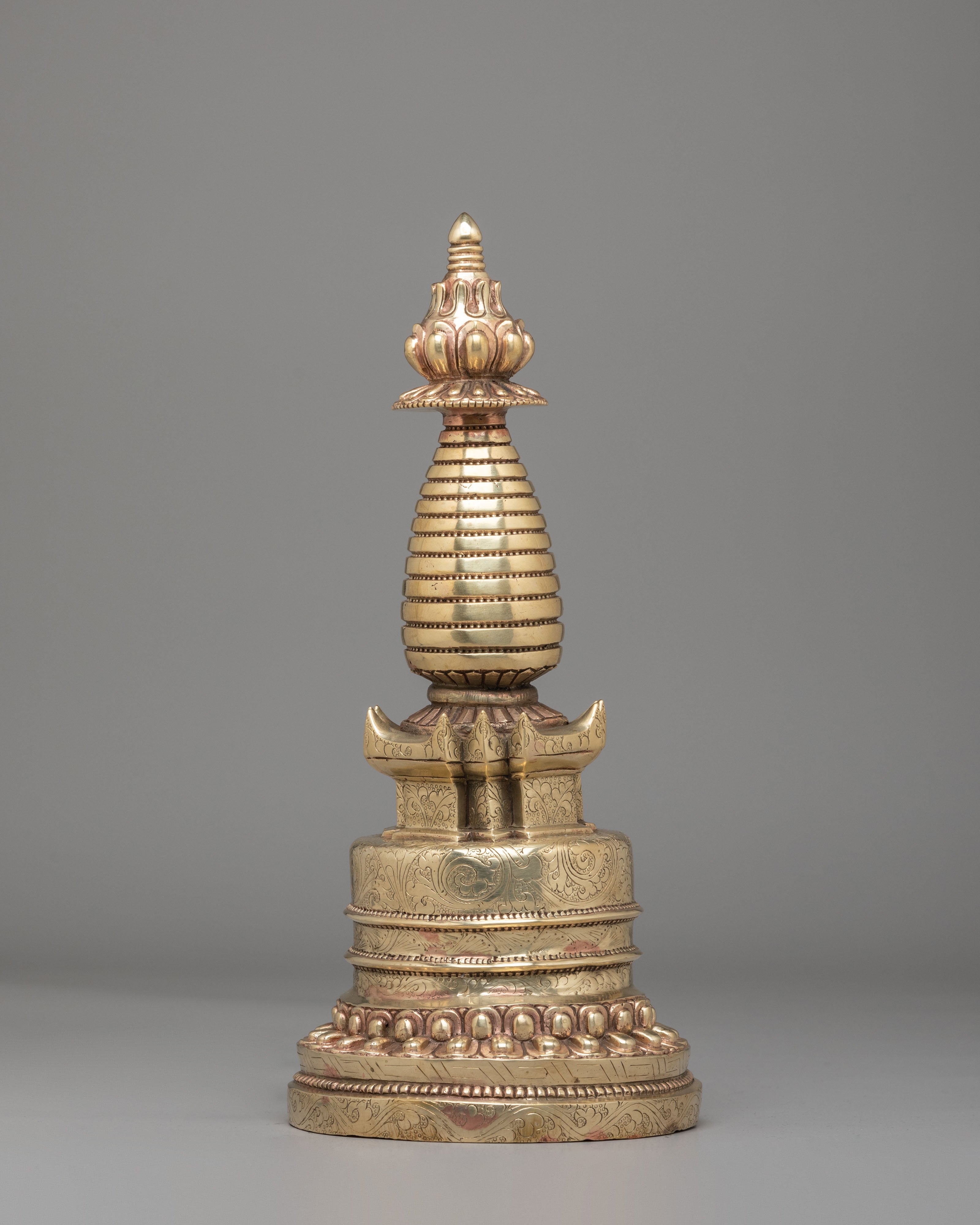 Buddhist Shrine Kadampa Stupa | Sacred Tibetan Stupa for Altar Decor