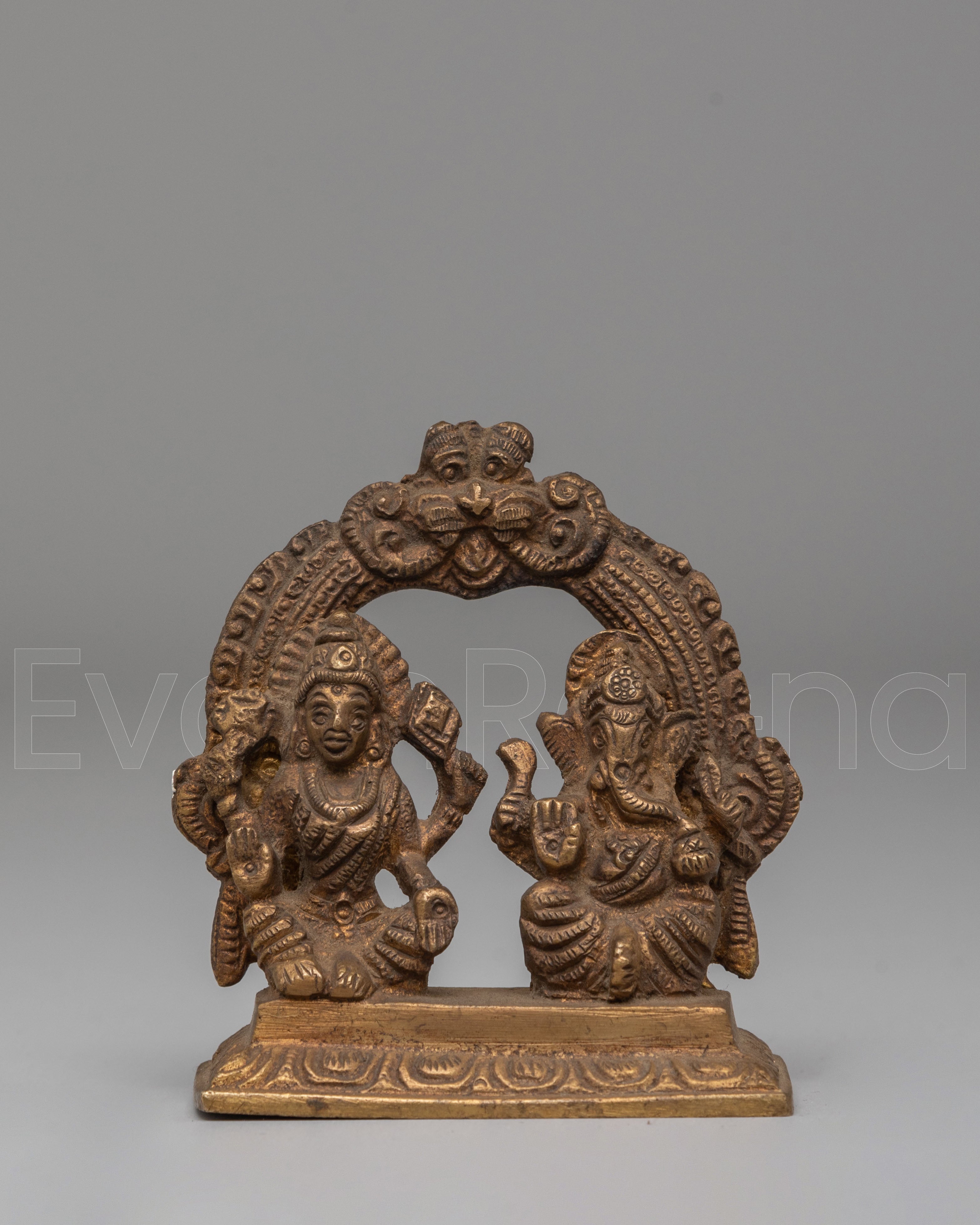 Laxmi and Lord Ganesha Statue Set | Brass Handcrafted Deity Sculpture