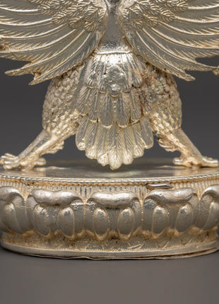 Divine Garuda Statue | Handcrafted Copper with Silver Plating