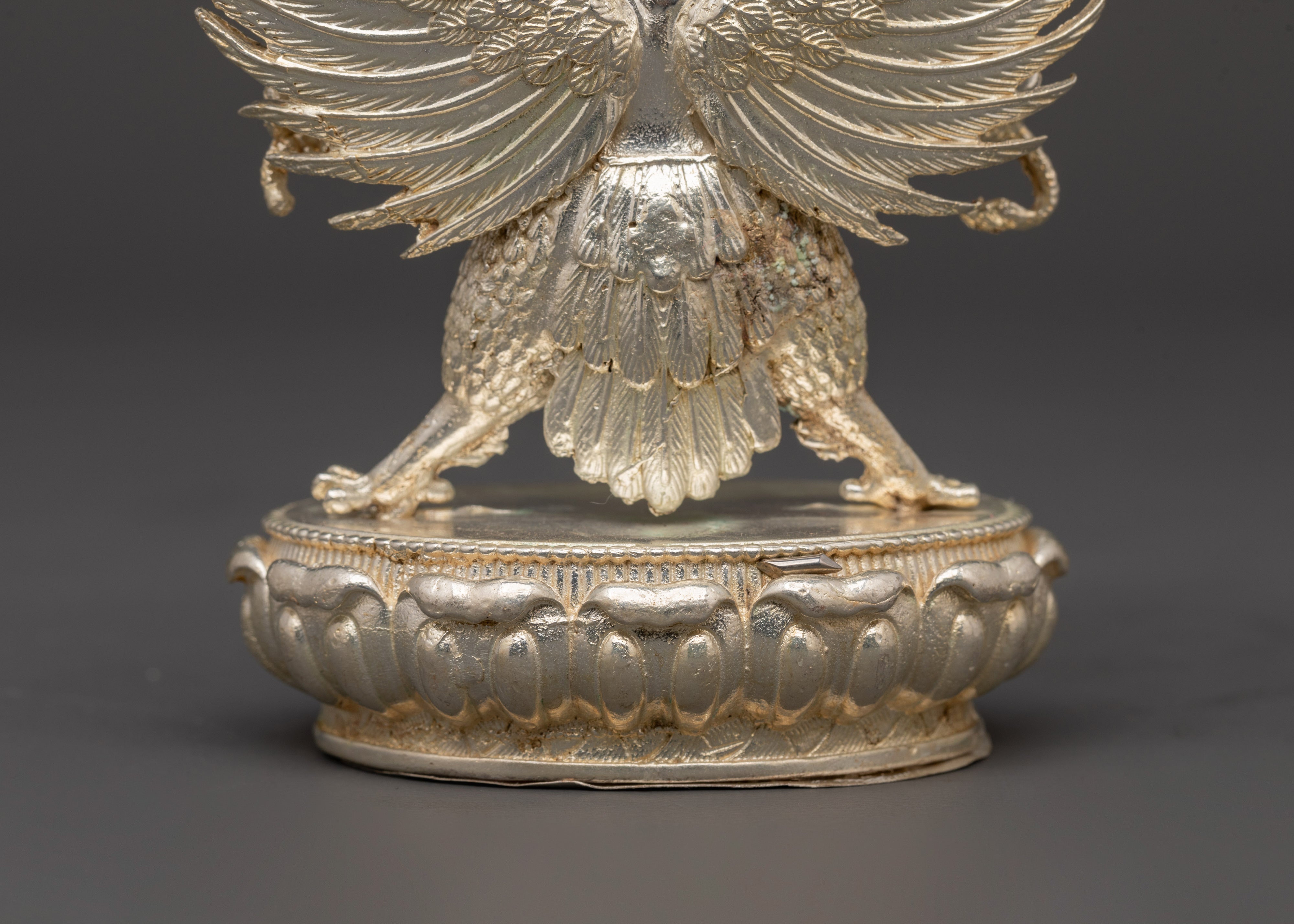 Divine Garuda Statue | Handcrafted Copper with Silver Plating