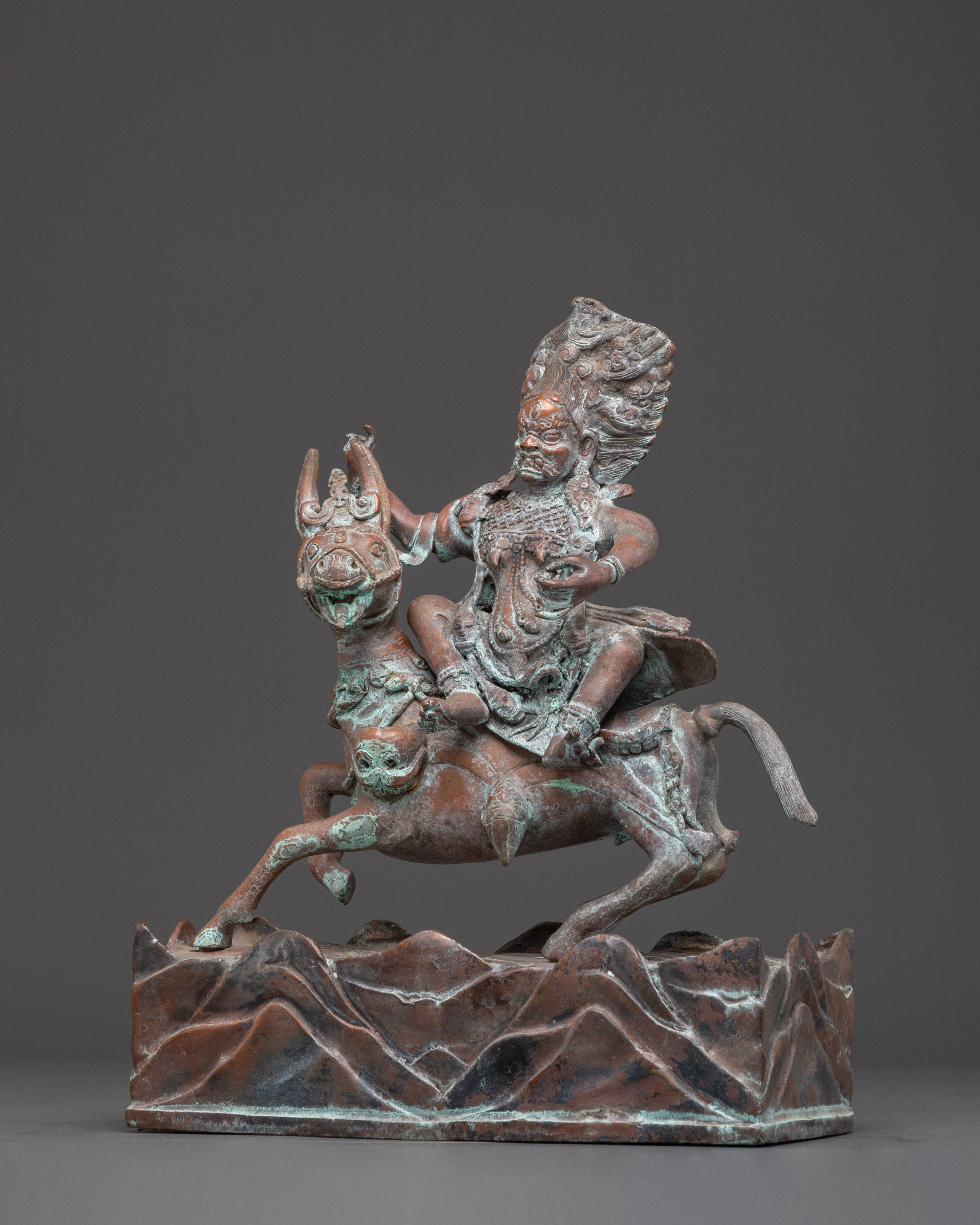 Dharma Protector Palden Lhamo | Fierce Guardian Deity Sculpture