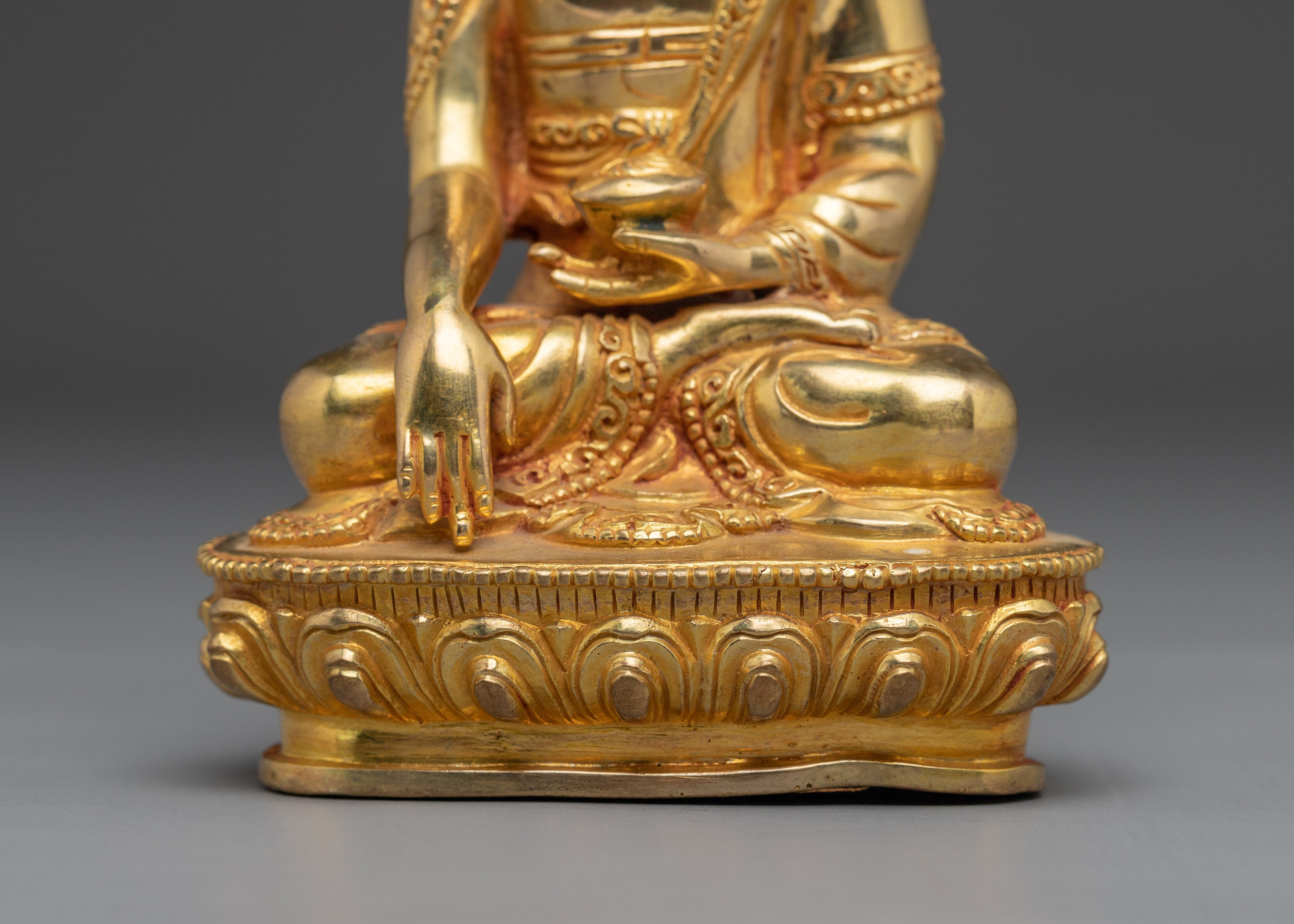 Handmade Tibetan Shakyamuni Buddha Statue | Buddhist Decor