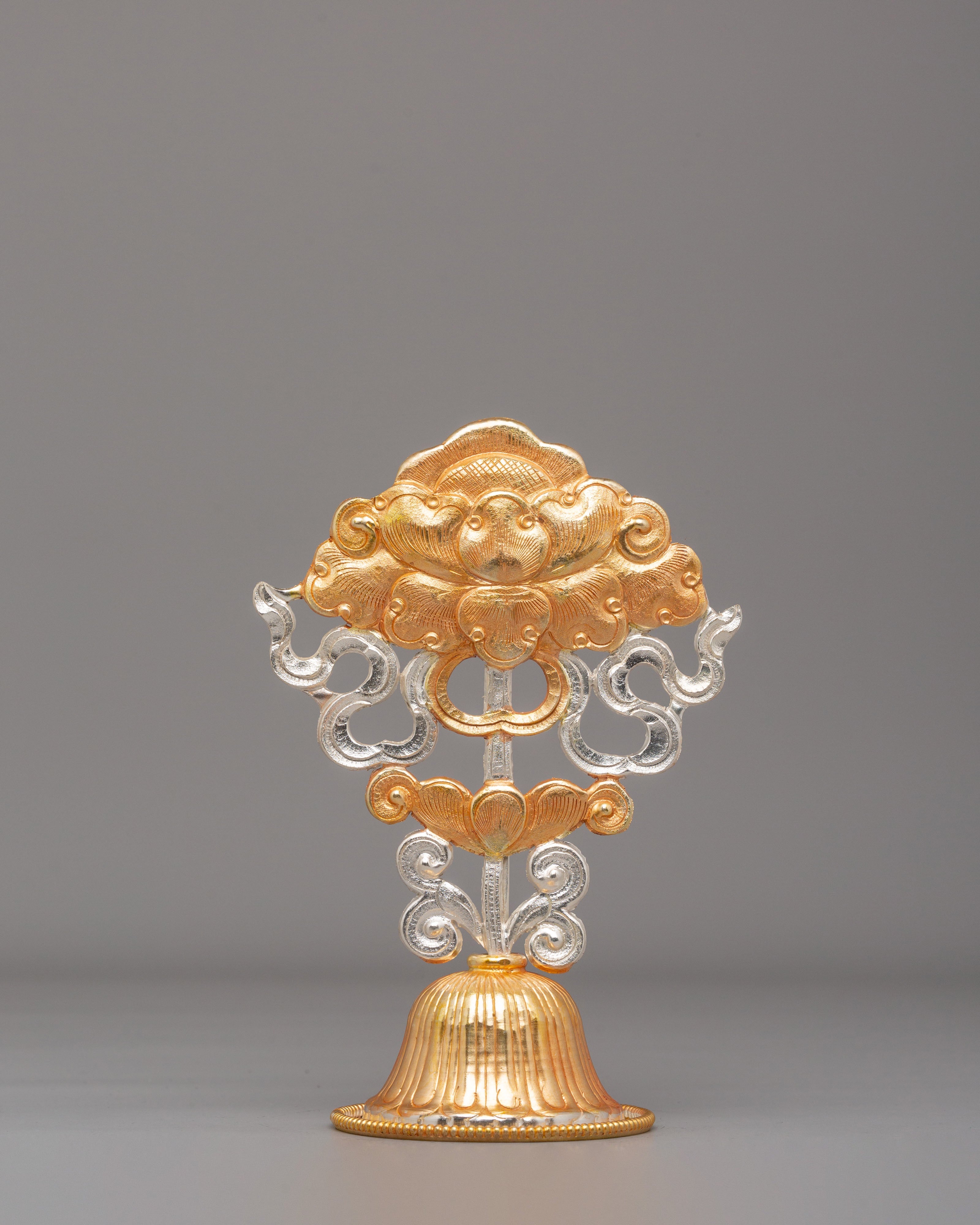 Sacred Eight Auspicious Symbols Set | Copper Body with Electro Gold & Silver Plating