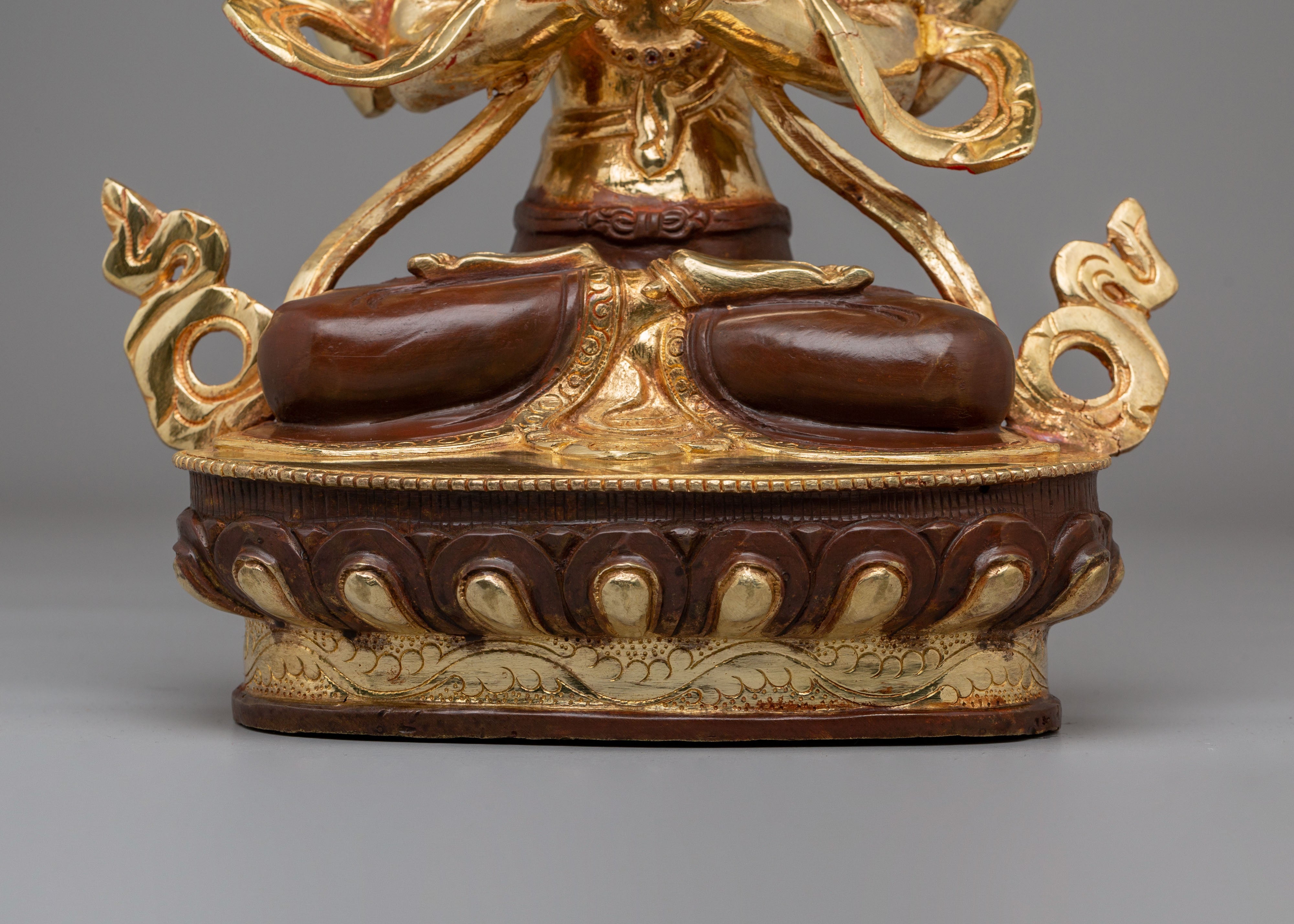 Sacred Avalokiteshvara Bodhisattva Statue | Handcrafted Tibetan Art
