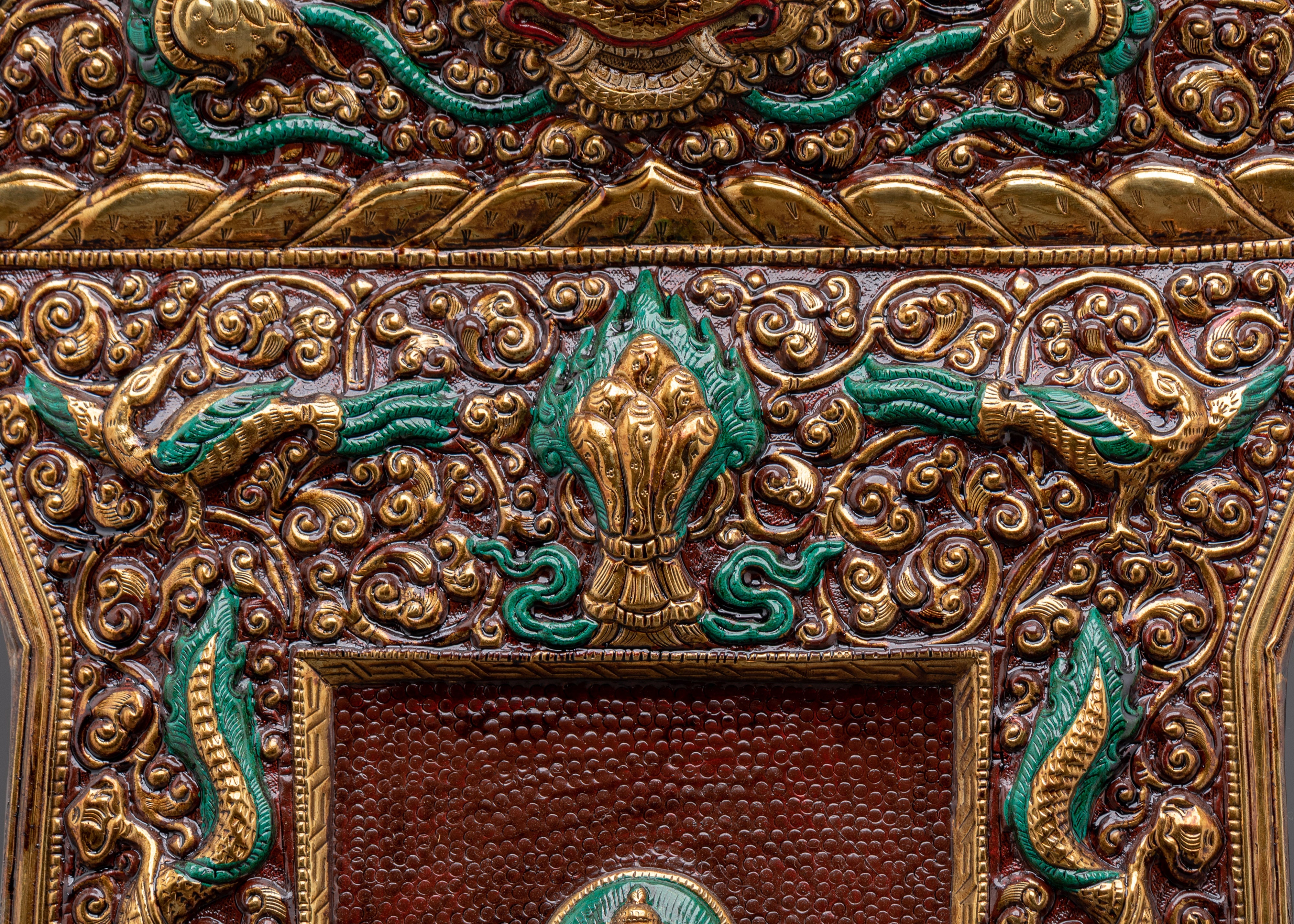 Buddha Shakyamuni Brass Wall Hanging | A Sacred Symbol of Peace and Enlightenment