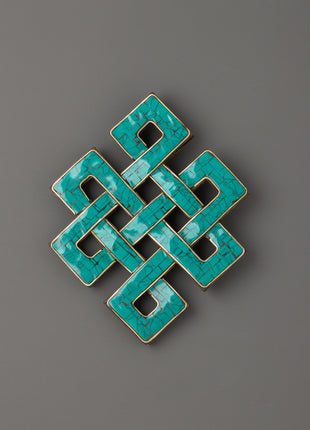 Turquoise Endless Knot Wall Art