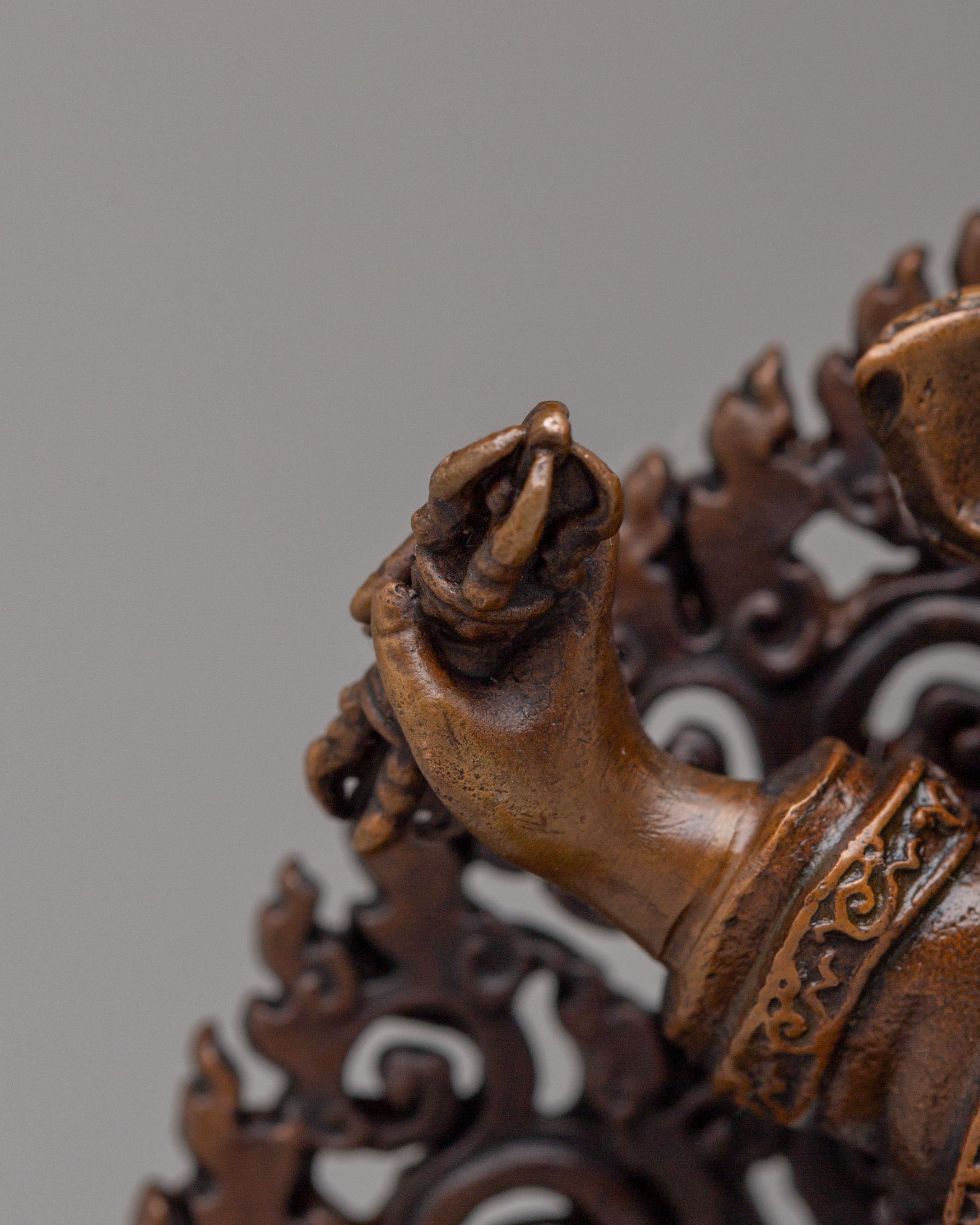 Handmade Dorje Legpa Statue | Tibetan Protector Deity Sculpture