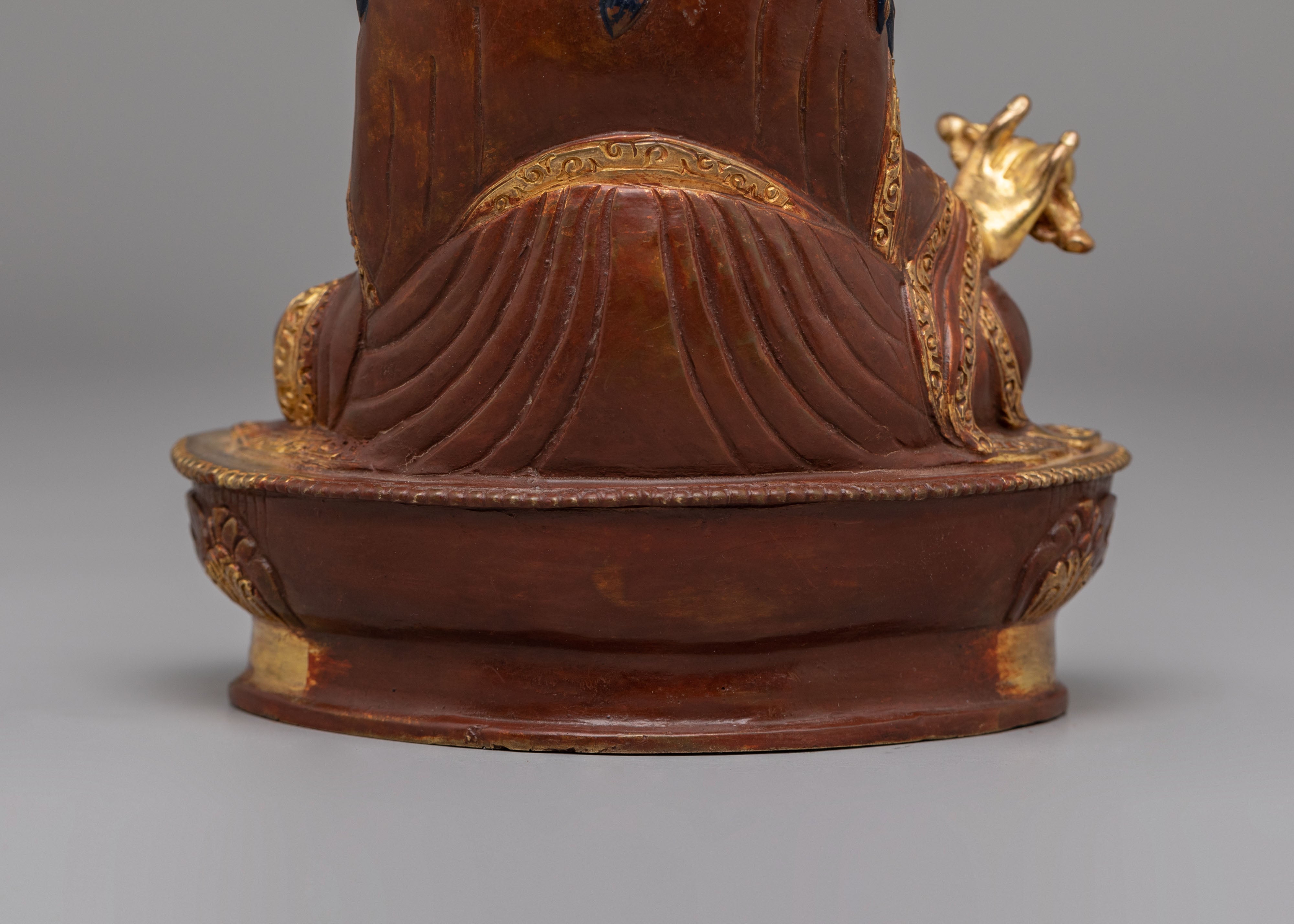Buddhist Guru Rinpoche Statue | Spiritual Decor for Meditation & Rituals