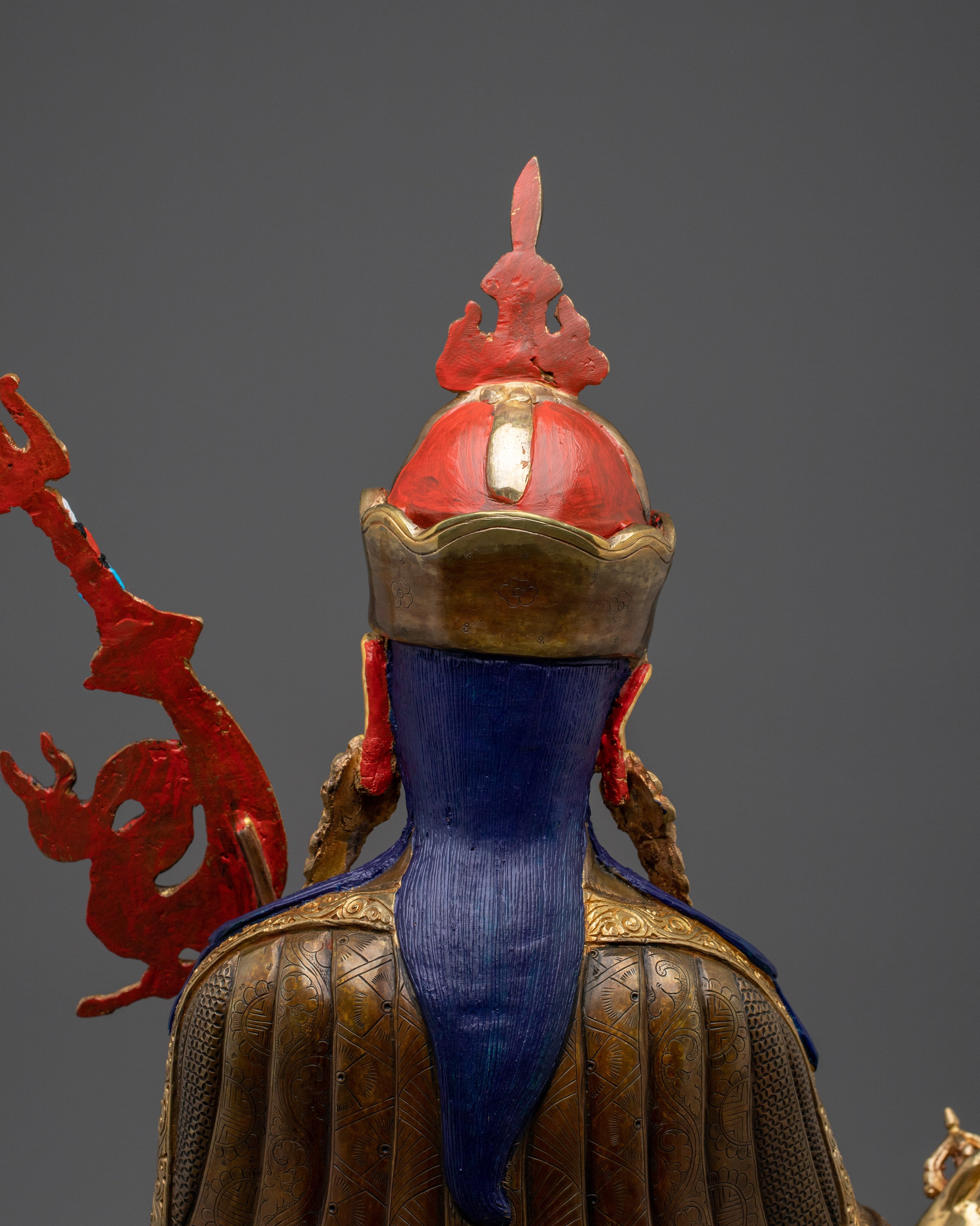 Guru Rinpoche Statue Crafted with Copper | Tibetan Master Sculpture for Meditation & Shrine