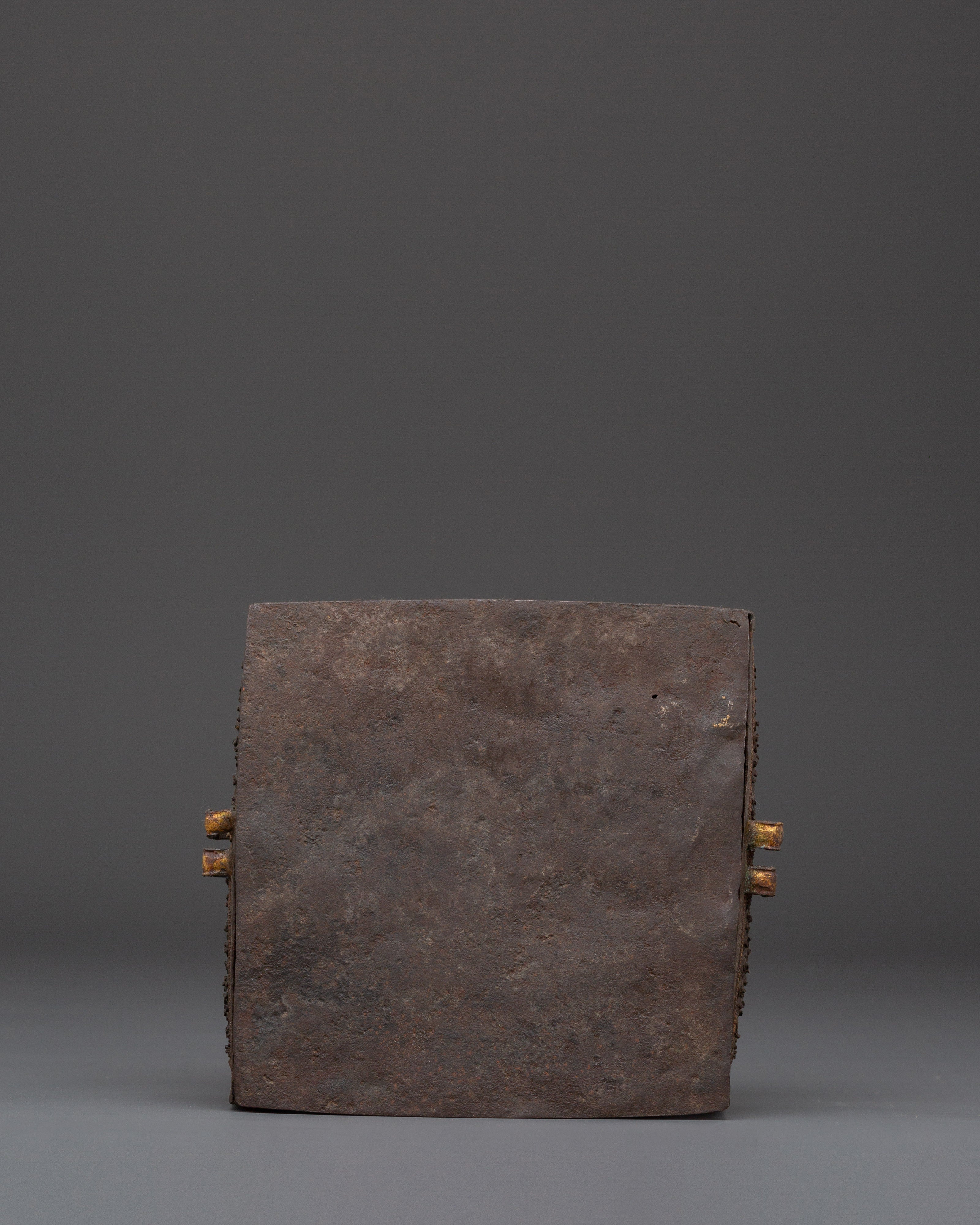 Gold-Plated Prayer Box | Tibetan Ghau Box