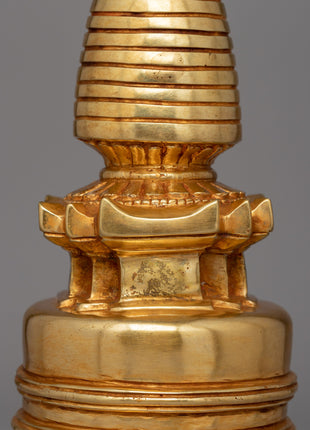 Sacred Tibetan Buddhist Kadampa Stupa | Beautiful Buddhist Altar Decor