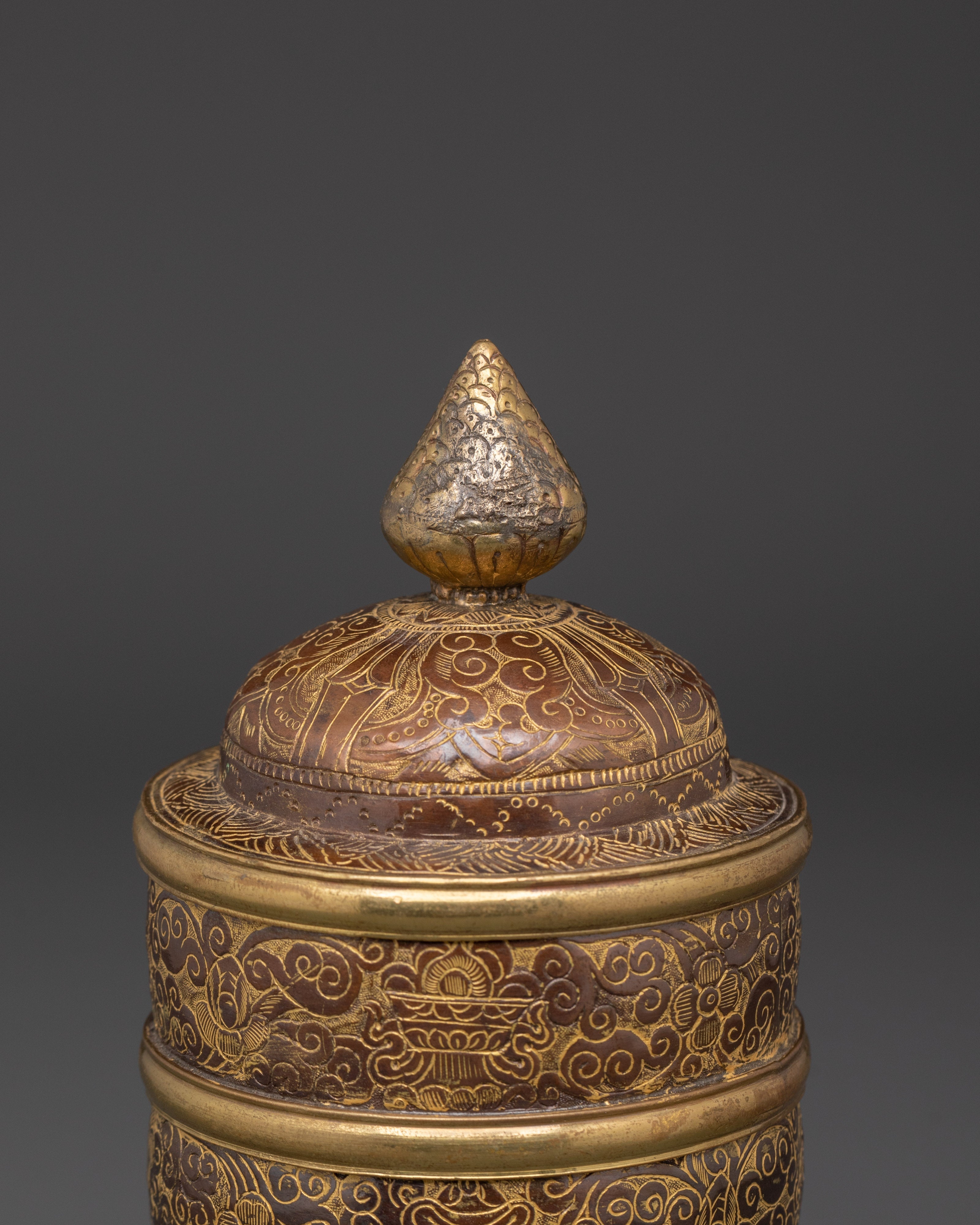 Tibetan Ritual Rice Pot | Symbol of Wealth and Prosperity