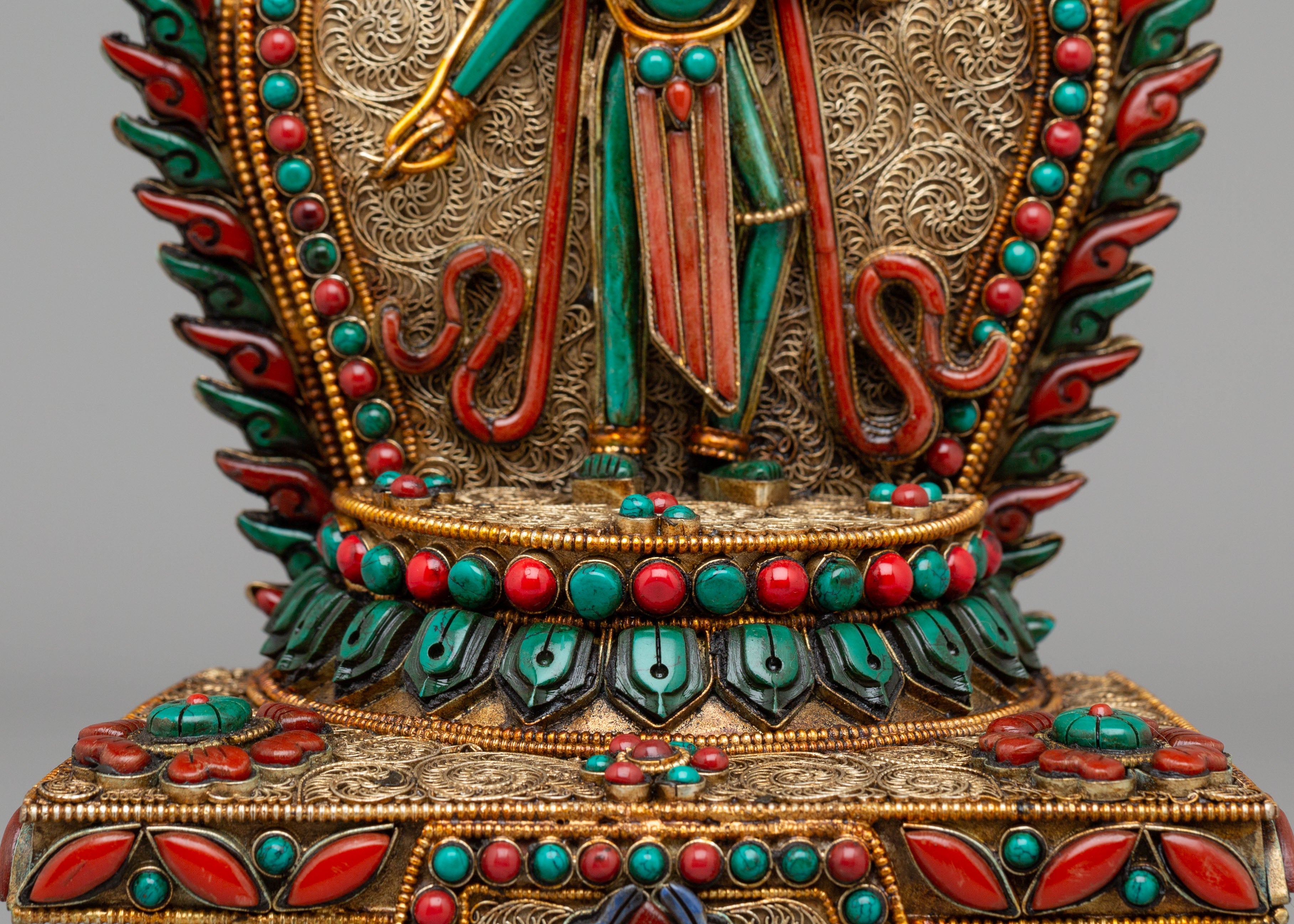Tibetan Standing Green Tara Statue | Goddess of Compassion and Protection