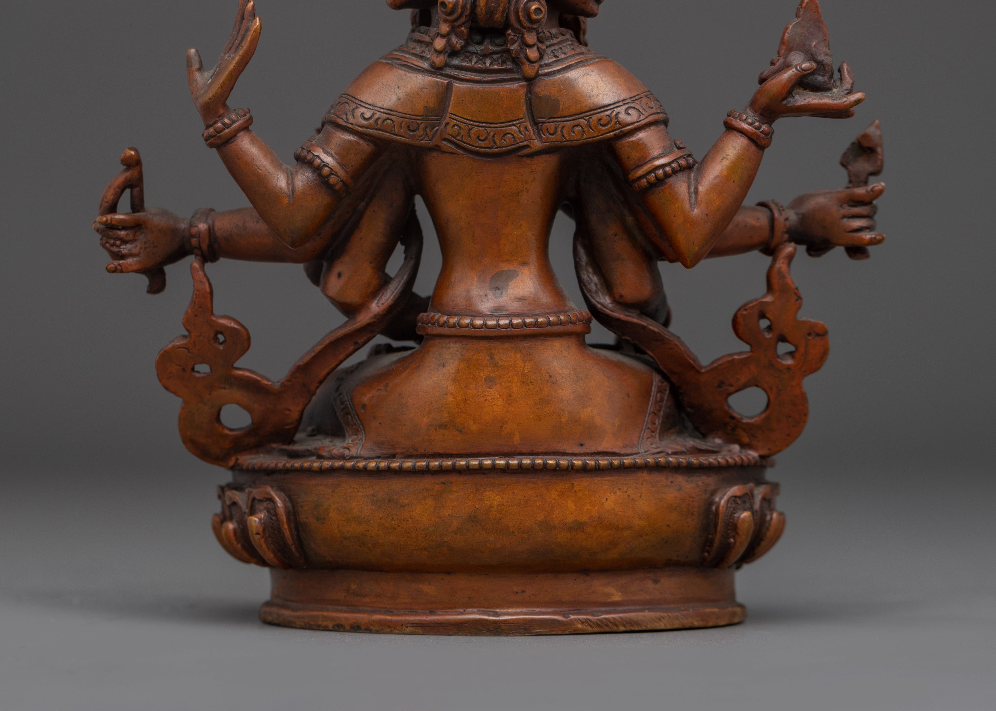Oxidized Copper Namgyalma Statue | Symbol of Longevity and Prosperity