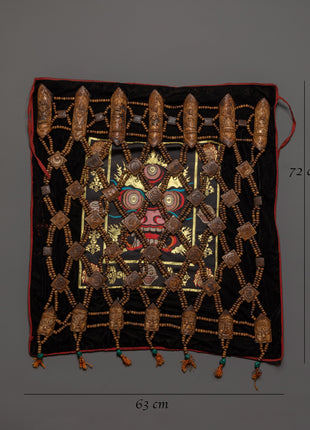 Yak Bone Guru Fabric | Handcrafted Tibetan Sacred Cloth, Spiritual Altar Textile