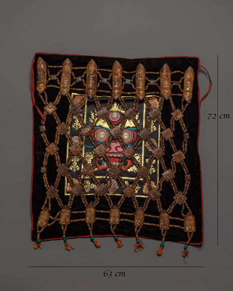 Yak Bone Guru Fabric | Handcrafted Tibetan Sacred Cloth, Spiritual Altar Textile