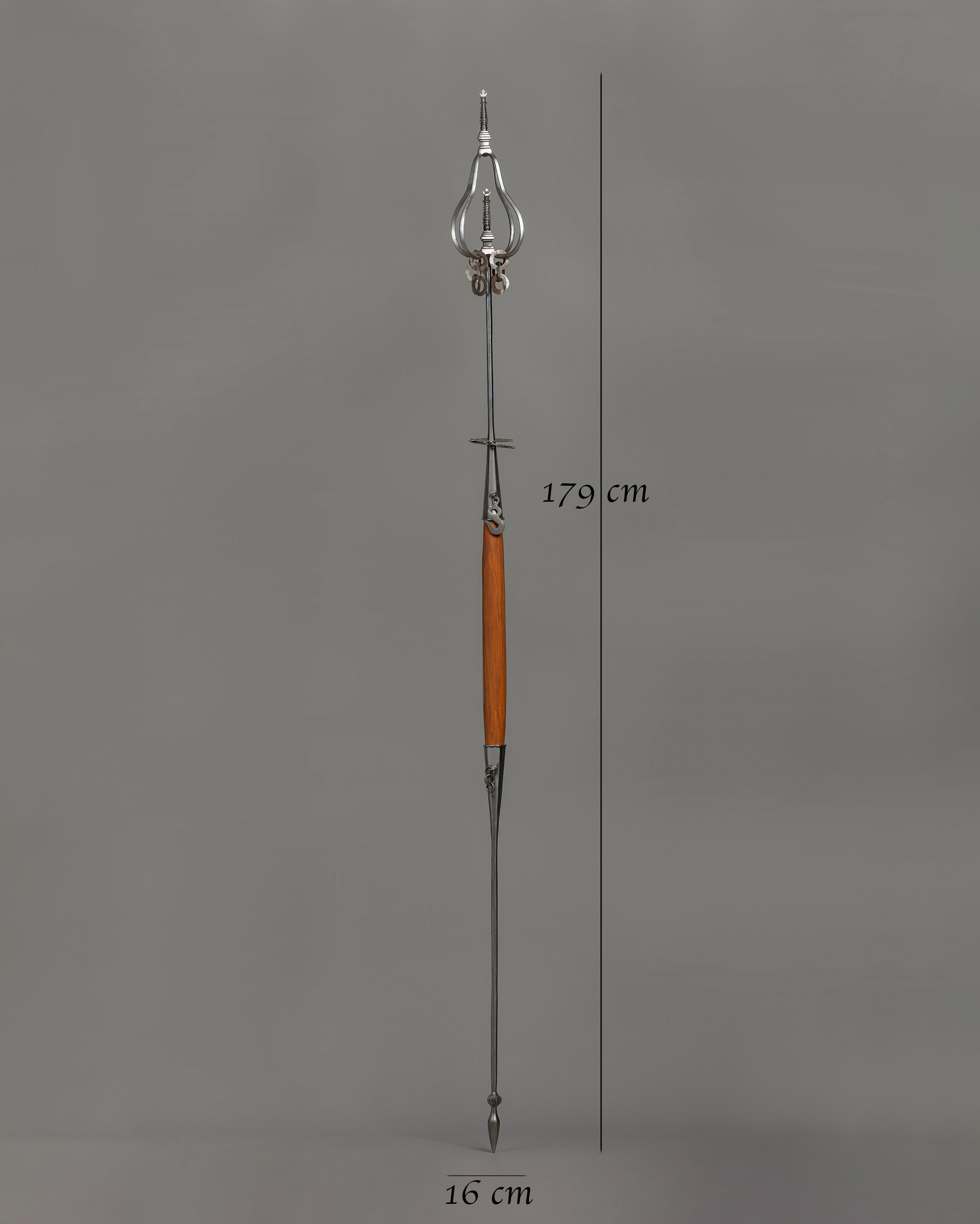 Tibetan Ritual Staff (Monk's Staff) | Sacred Spiritual Artifact
