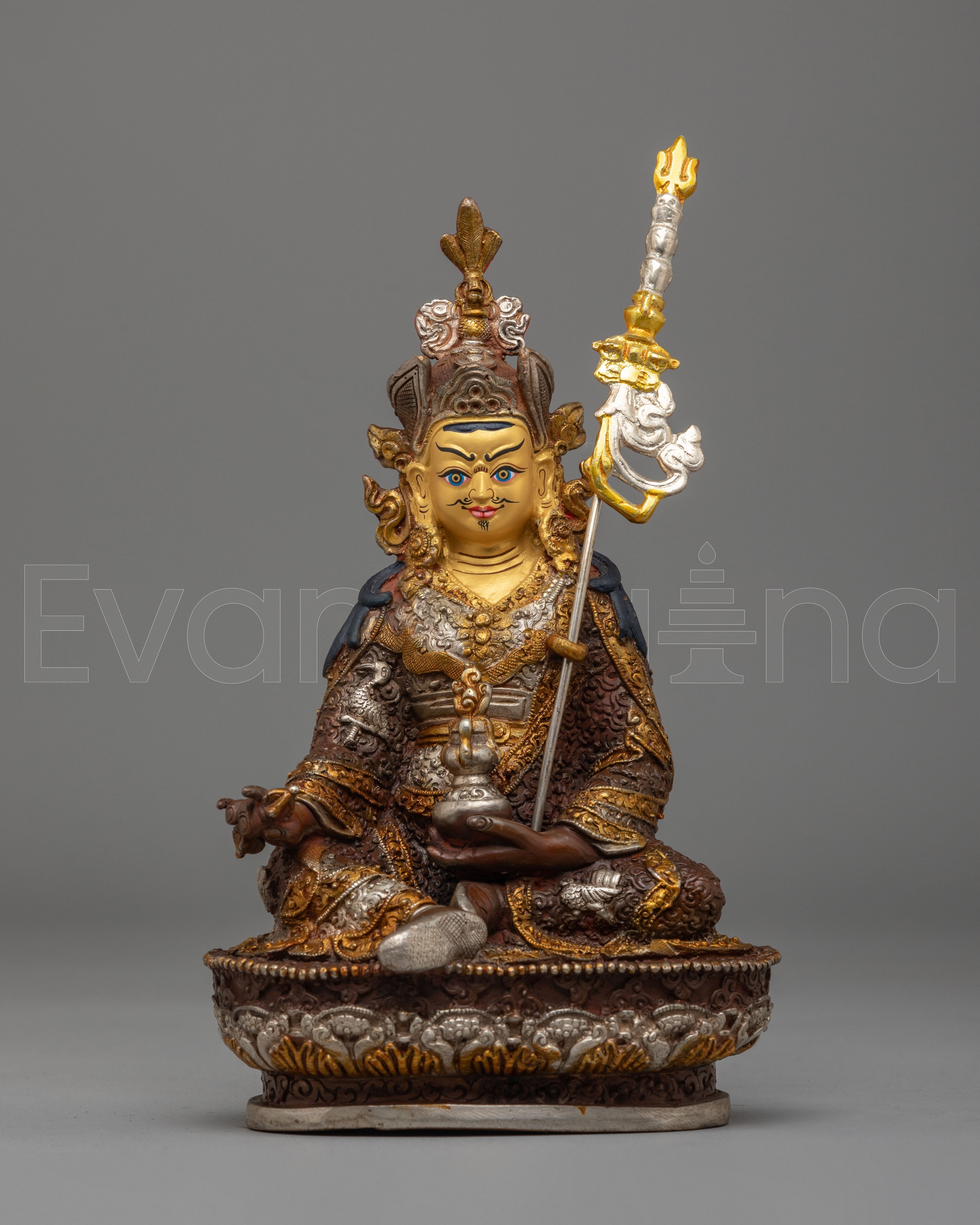 Spiritual Tibetan Guru Rinpoche Statue