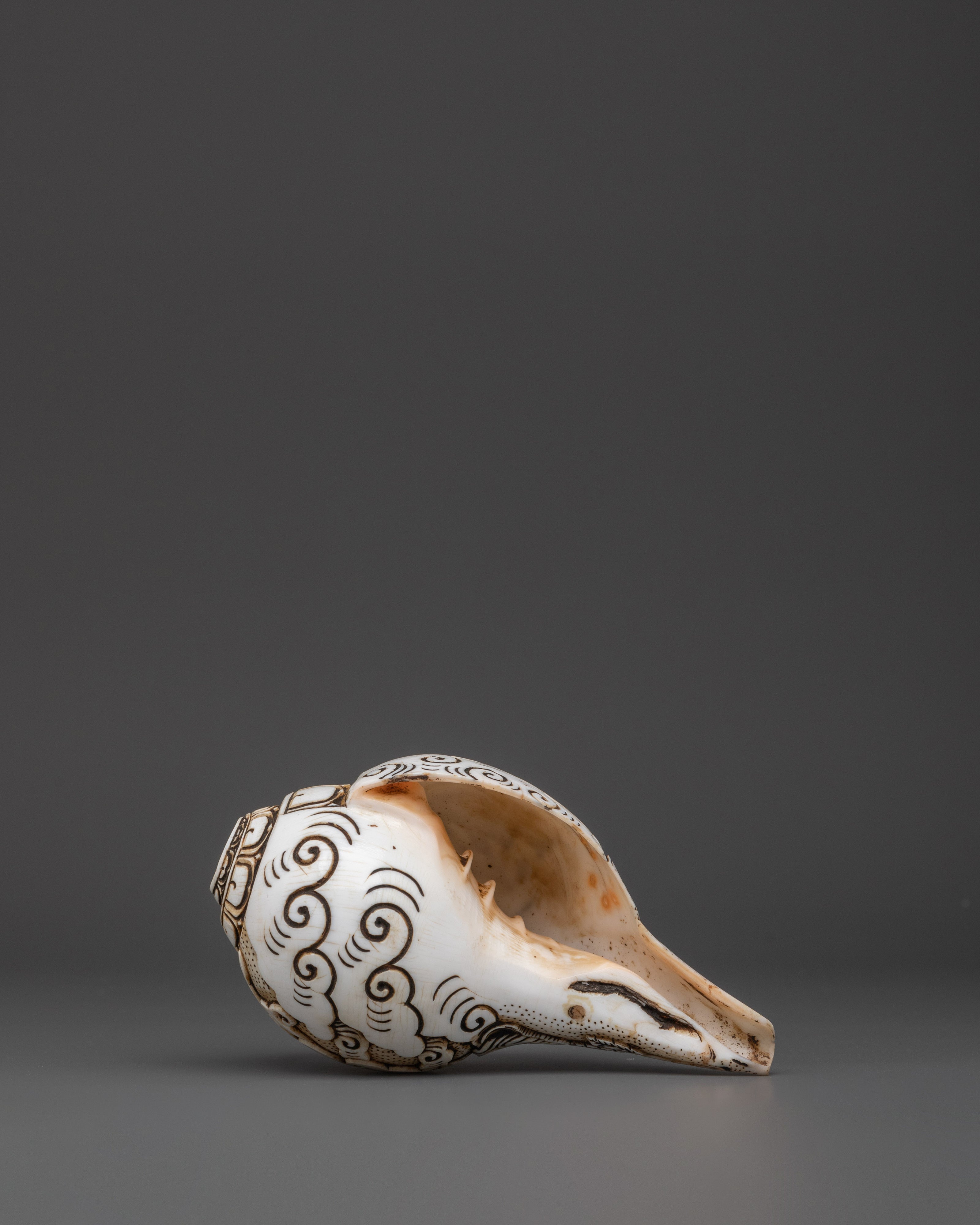 Green Tara Conch | Sacred Buddhist Artifact