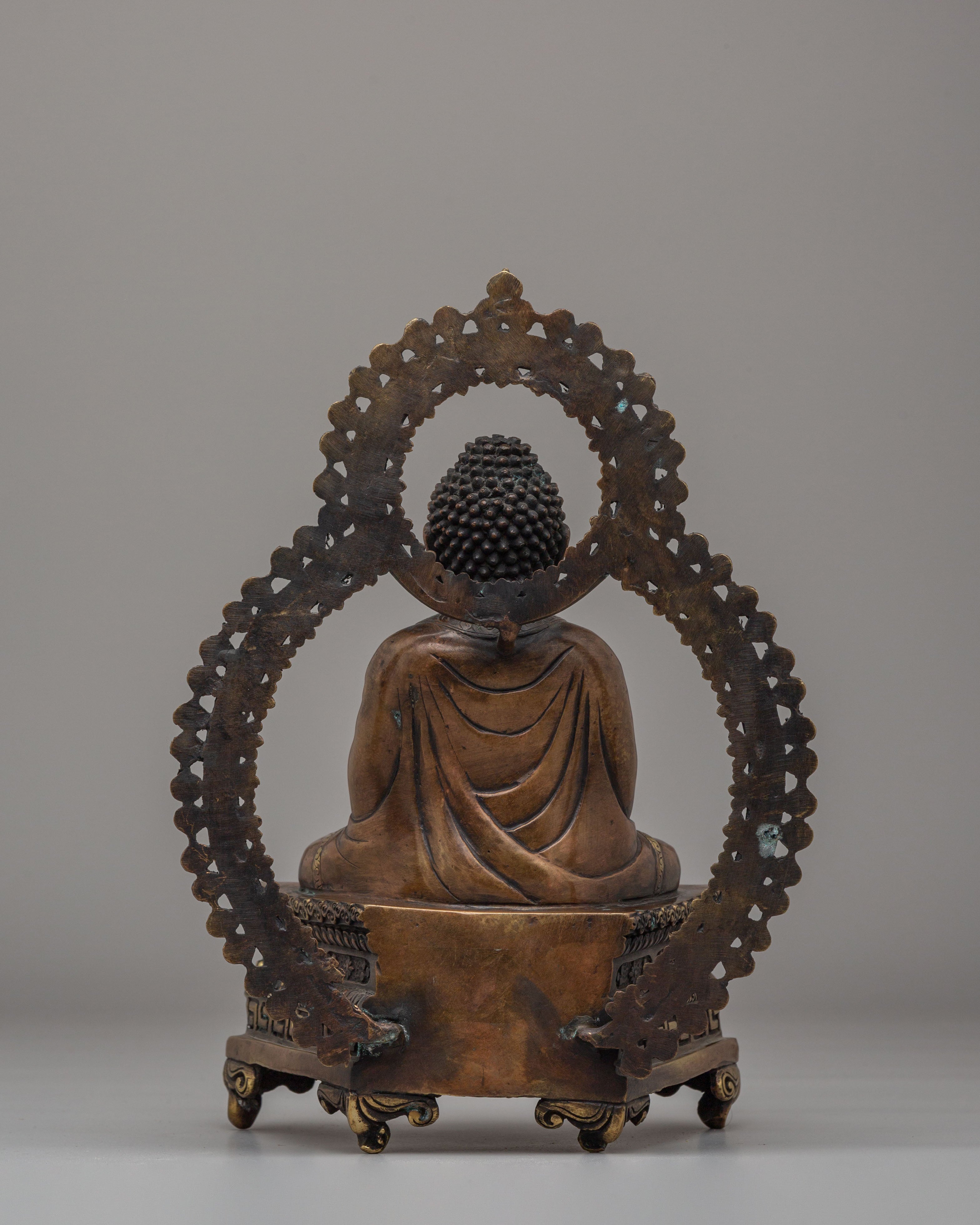 Handcrafted Amitabha Buddha Deity Statue | Copper Statue for Meditation