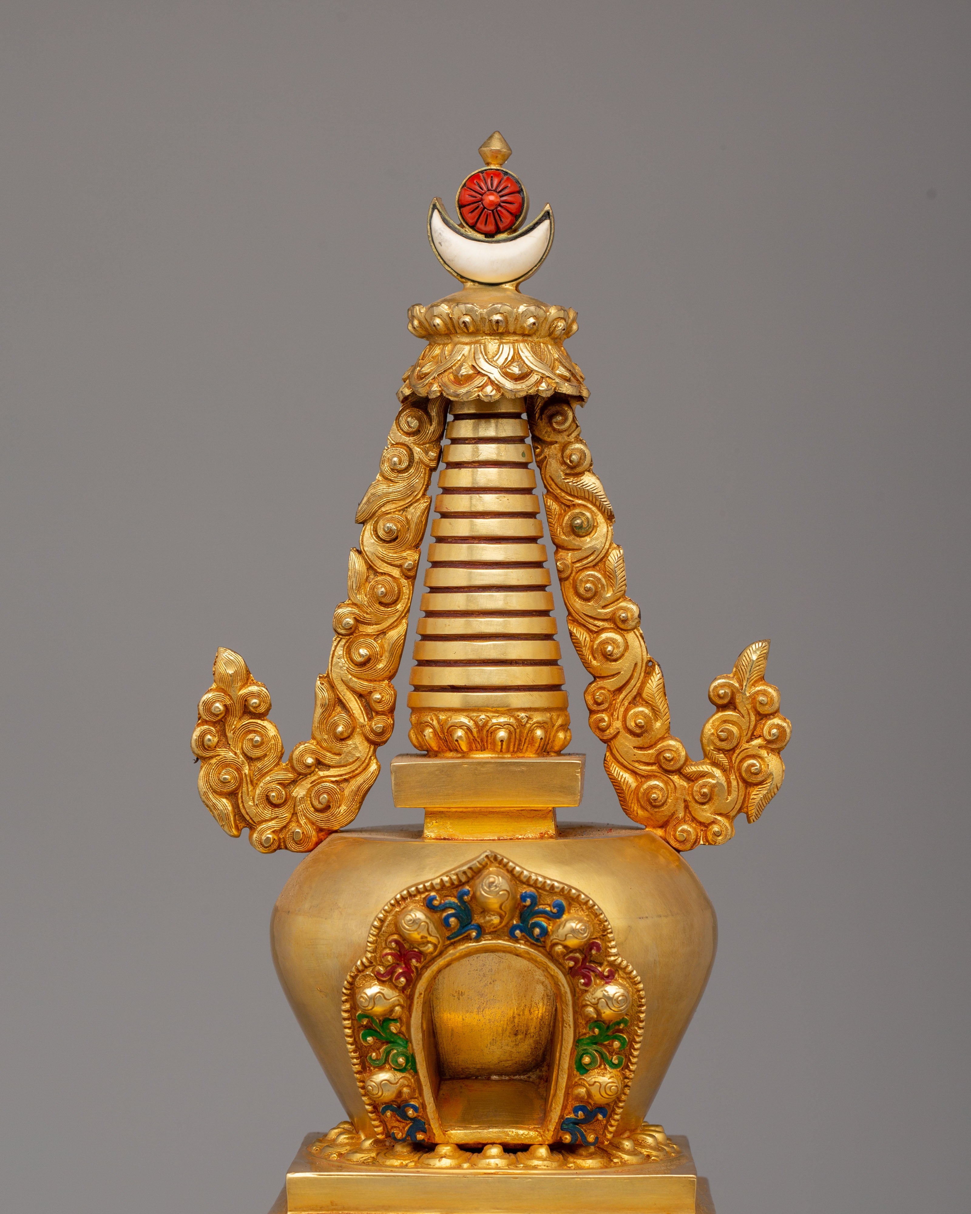 Sacred Buddhist Enlightenment Stupa | Symbol of Spiritual Awakening