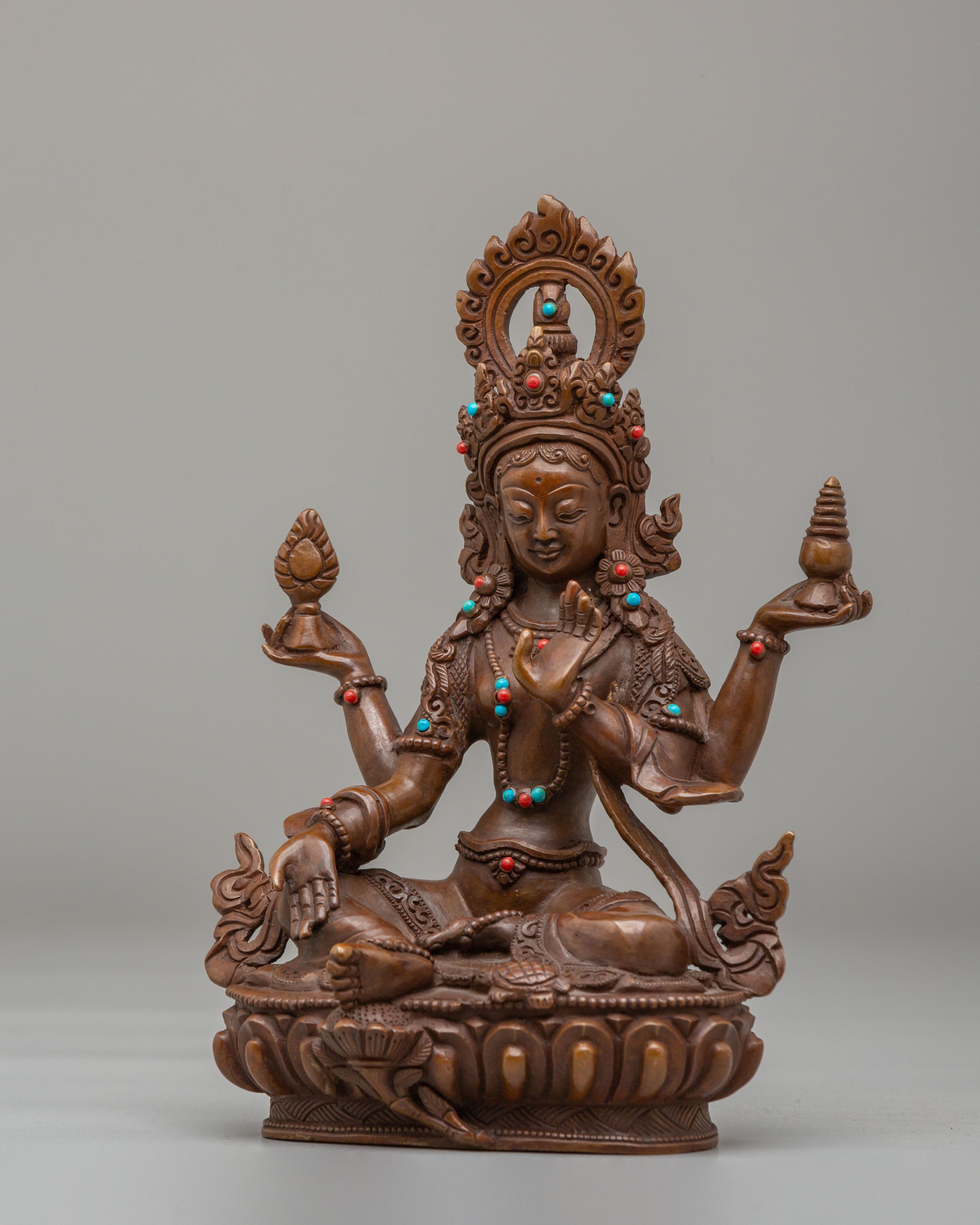 Lakshmi Wealth Goddess Sculpture | Hindu God of Prosperity