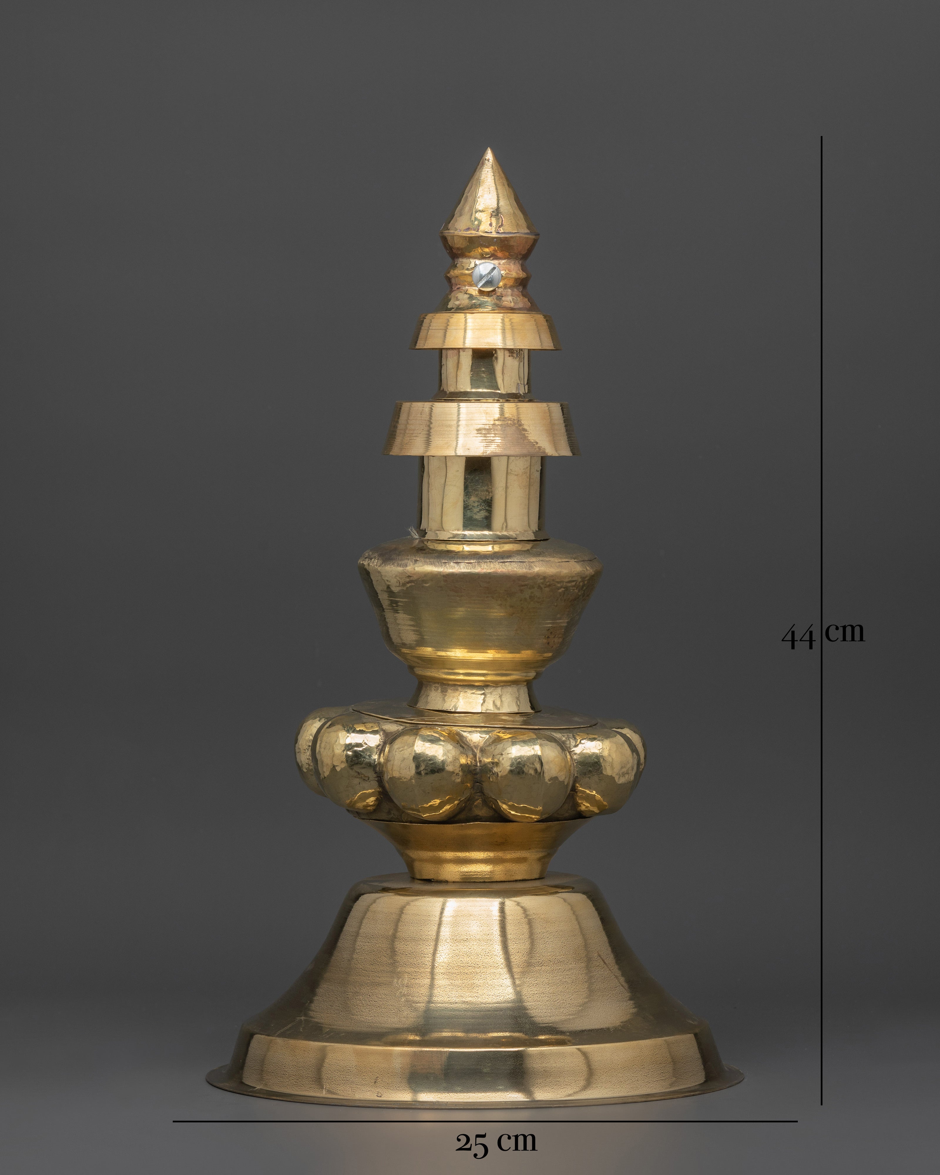 Large Handcrafted Brass Gajur | Sacred Temples and Shrines