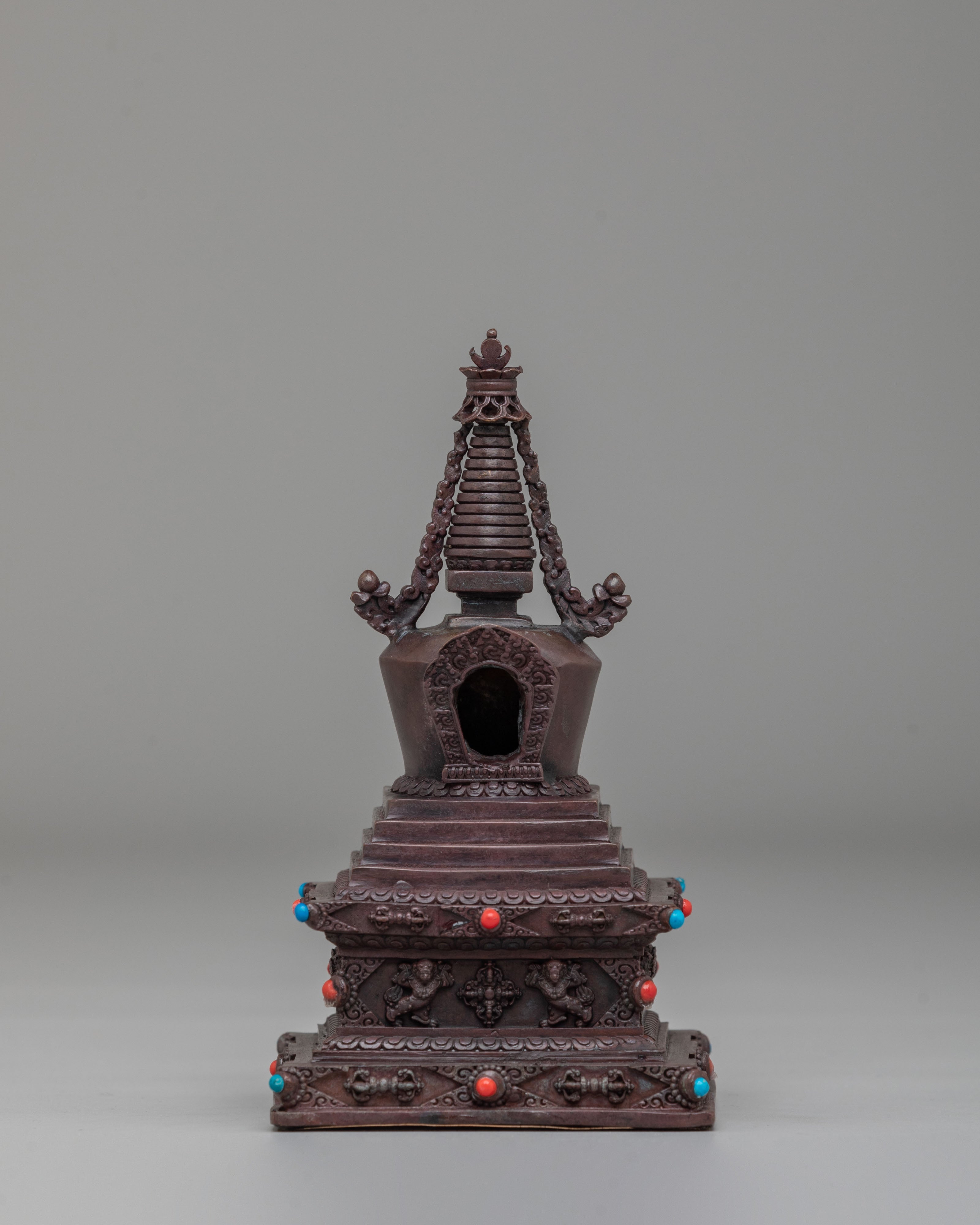 Machine Made Stupa Set | Perfect for Altars Meditation Spaces & Decor