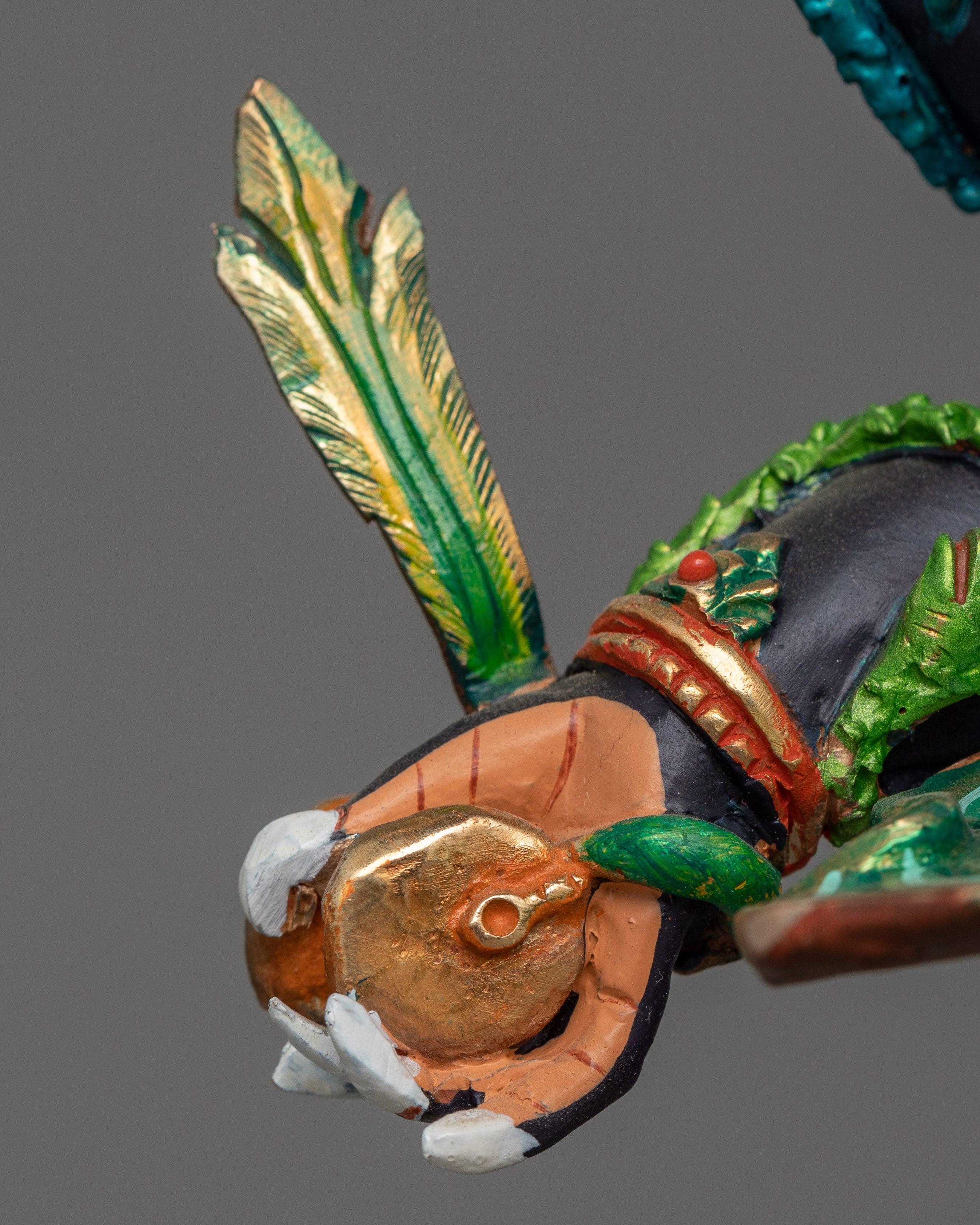 Fierce Deity Six Armed Mahakala Statue | Wrathful Protector Deity