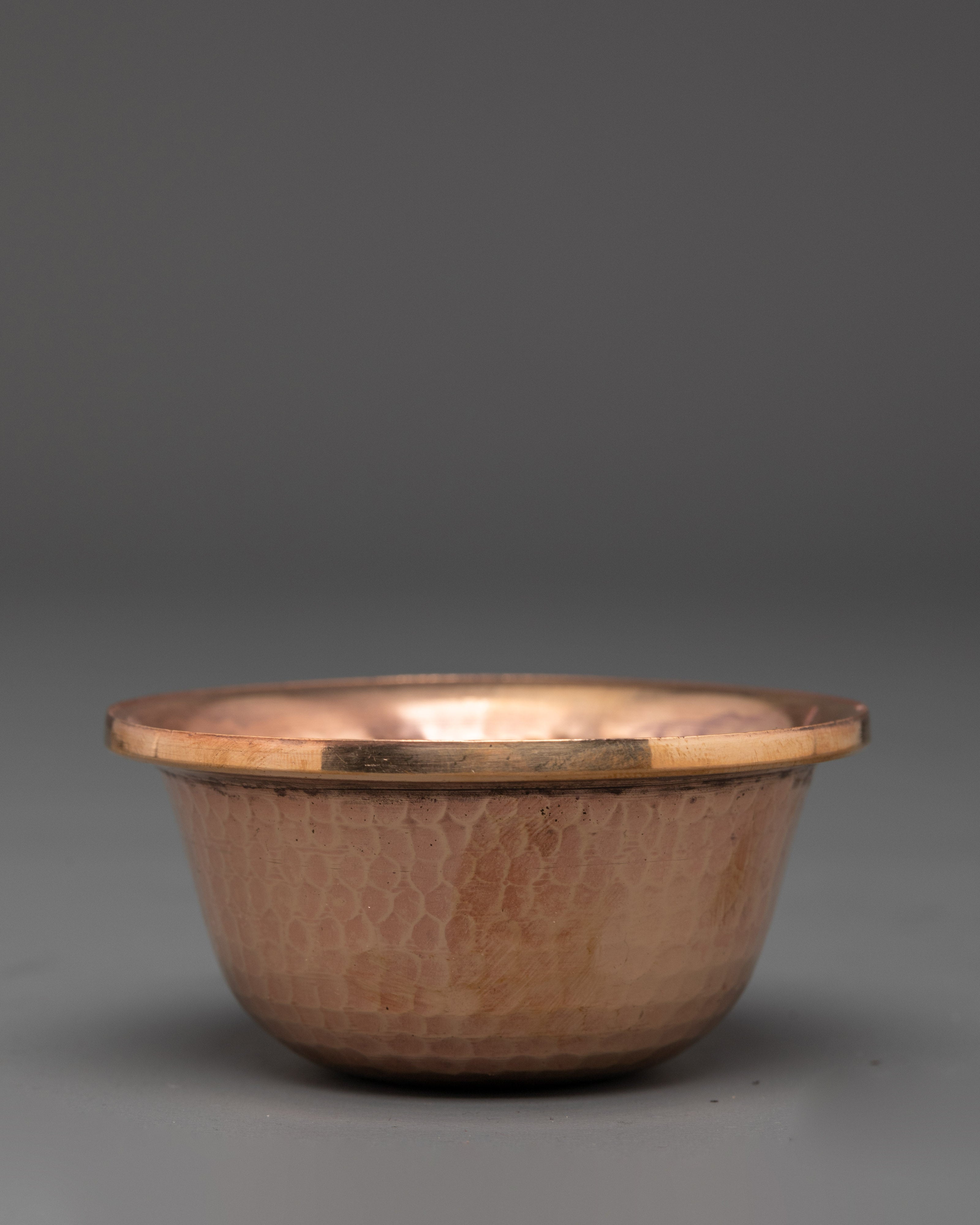 Sacred Ritual Offering Bowls Set | Handcrafted Copper Bowls with Buffed Finish