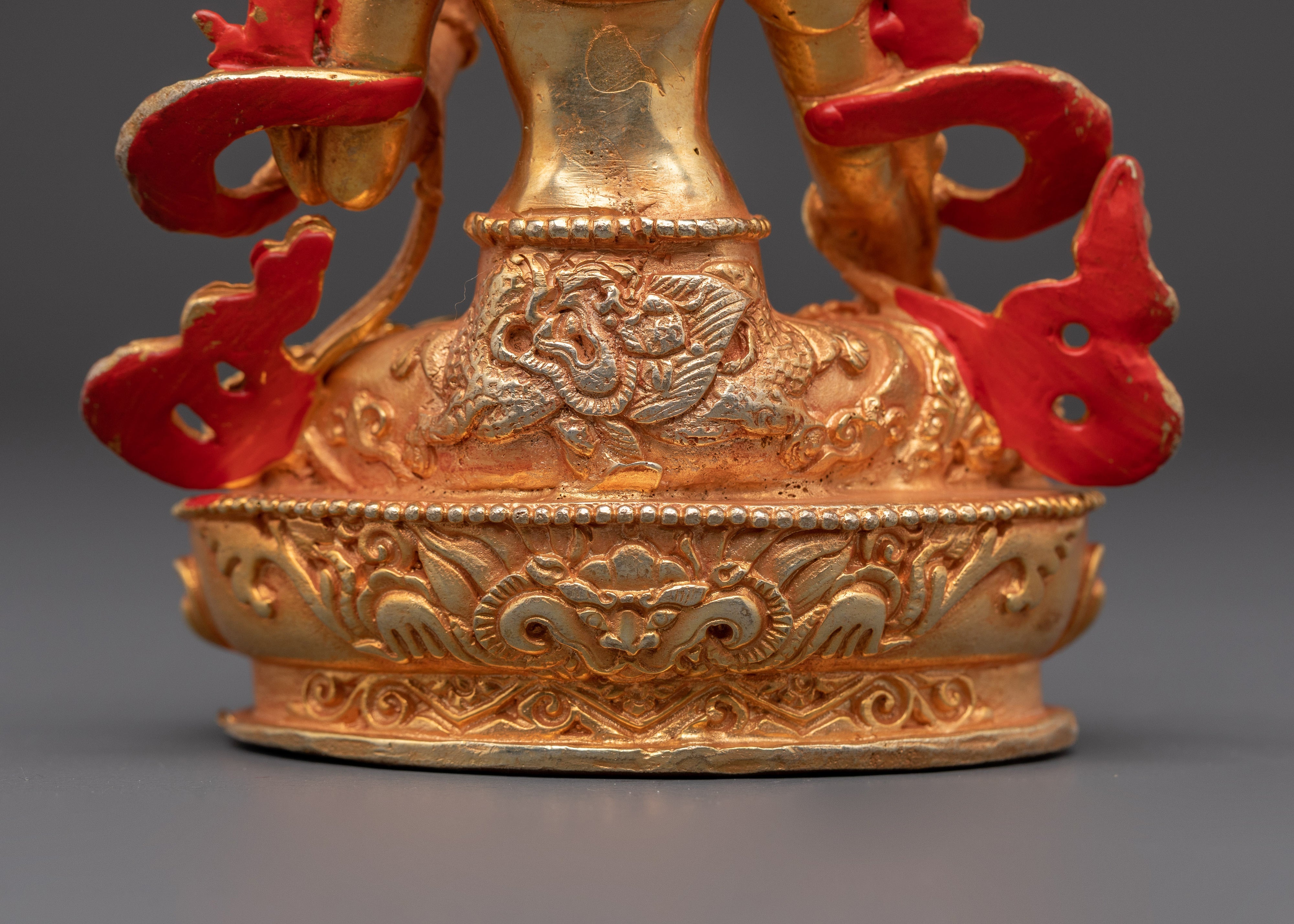 Seven Eyed White Tara Statue | Tibetan Buddhist Healing & Protection Art