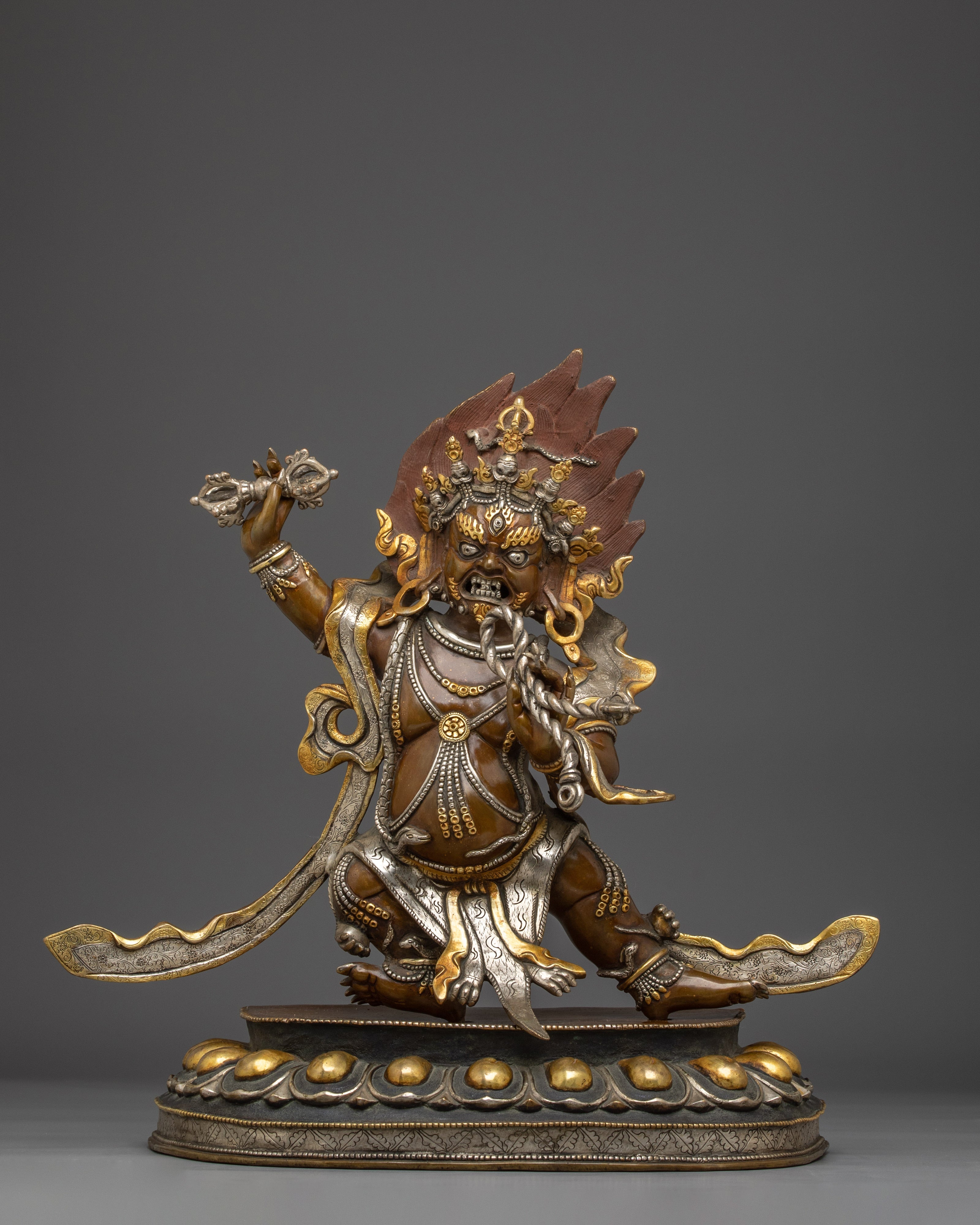 Divine Bodhisattva Vajrapani Statue | Wrathful Chana Dorje Sculpture