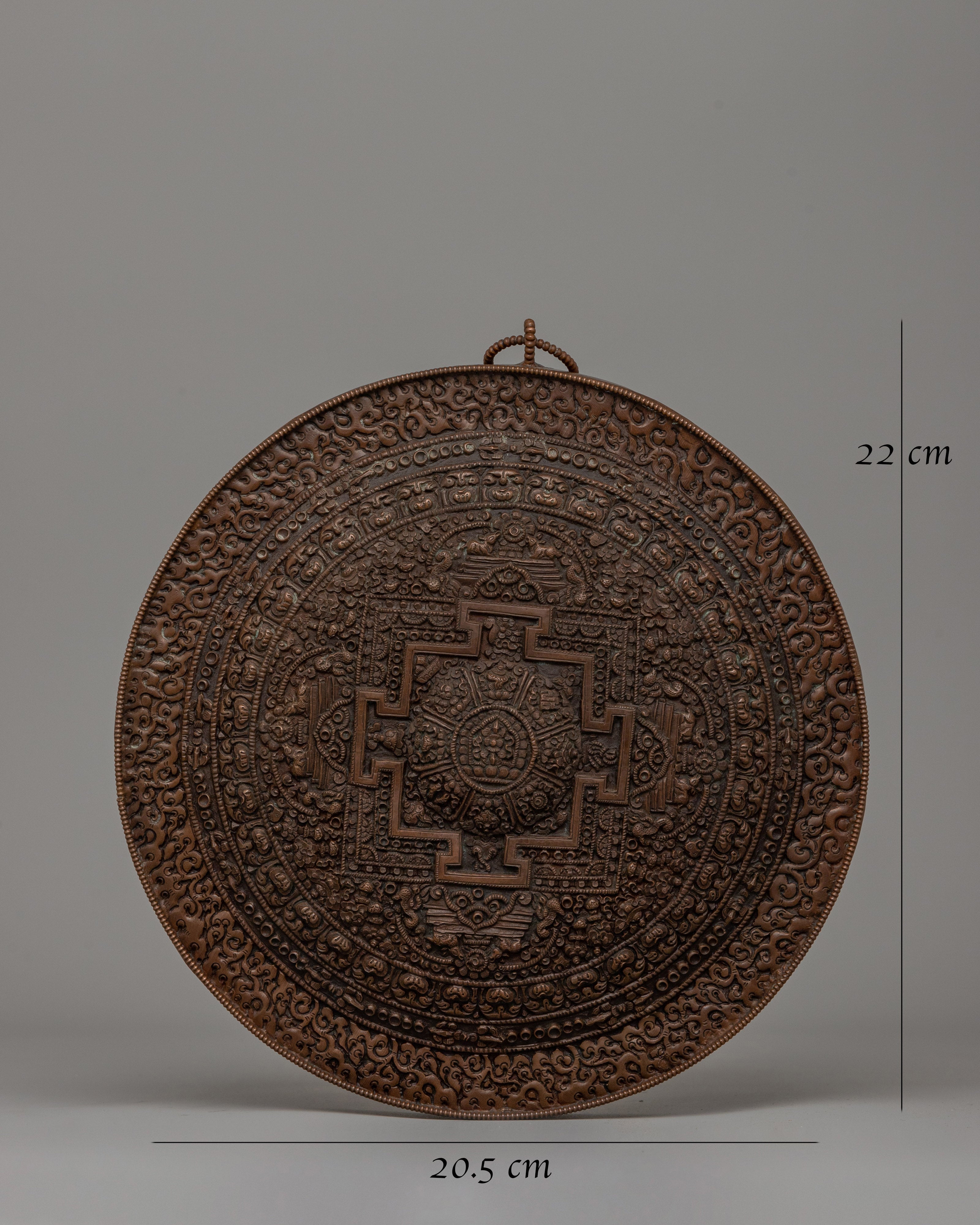 Mandala Metal Thangka | Himalayan Sacred Art