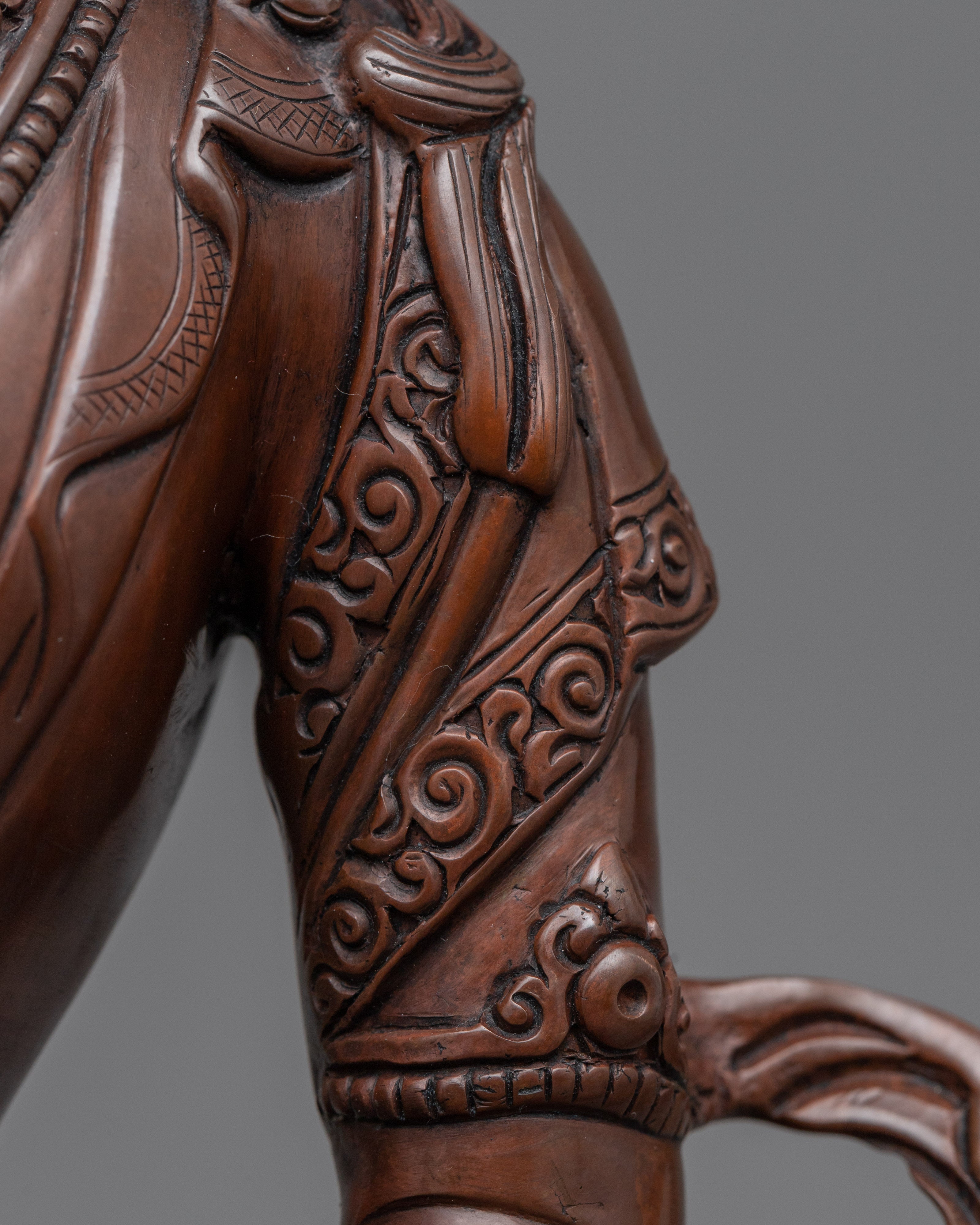 Seated Amitayus Buddha Statue  | Handmade Traditional Nepali Figure