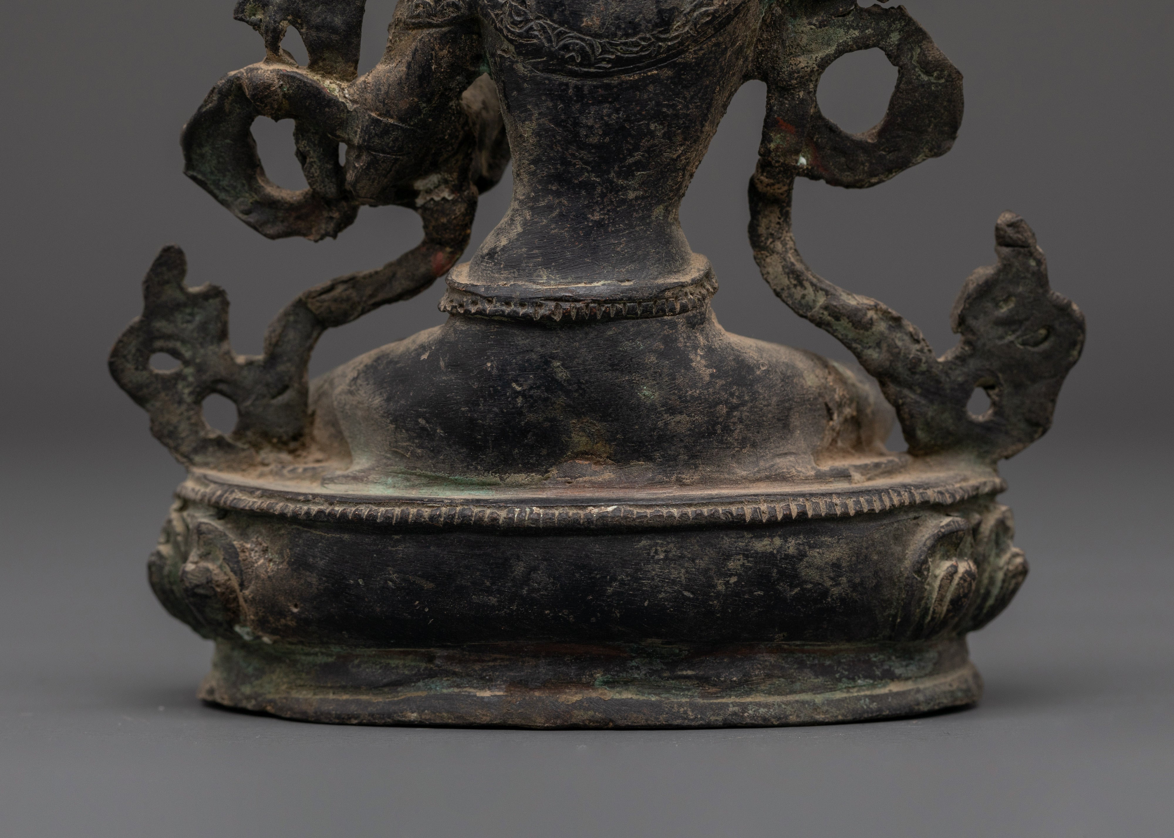 Manjushri Meditation Sculpture | Sword Of Knowledge Clutching Deity Manjushri