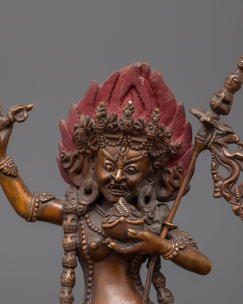 Oxidized Copper Vajrayogini Statue | Powerful Tantric Deity