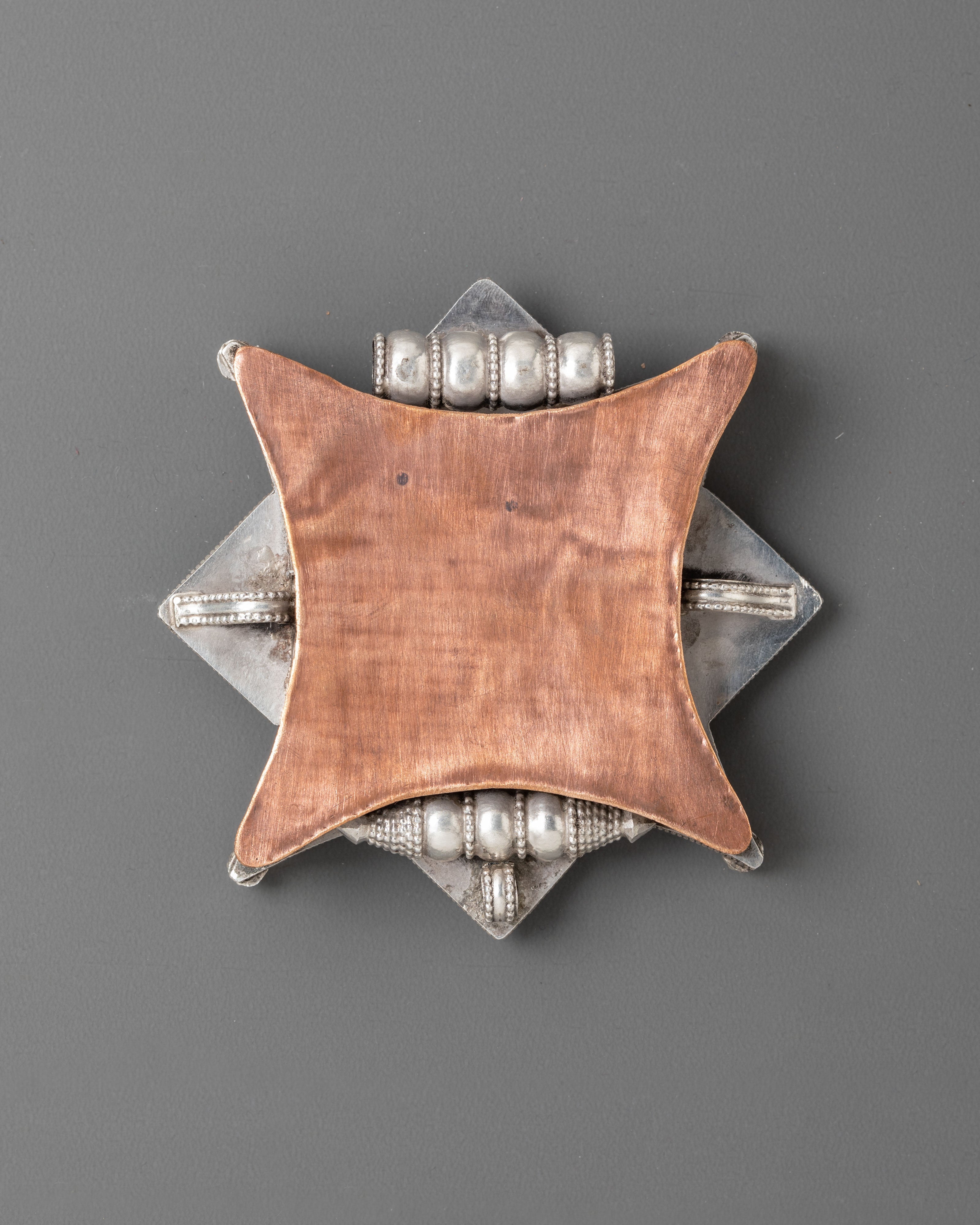 Coral and Turquoise Pendant | Sacred Amulet